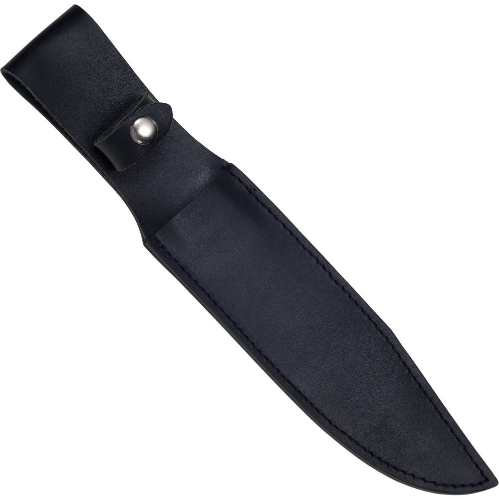 rostfrei Holzgriff Haller Texas Messer Lederscheide Bowie schwarz, mit Universalmesser