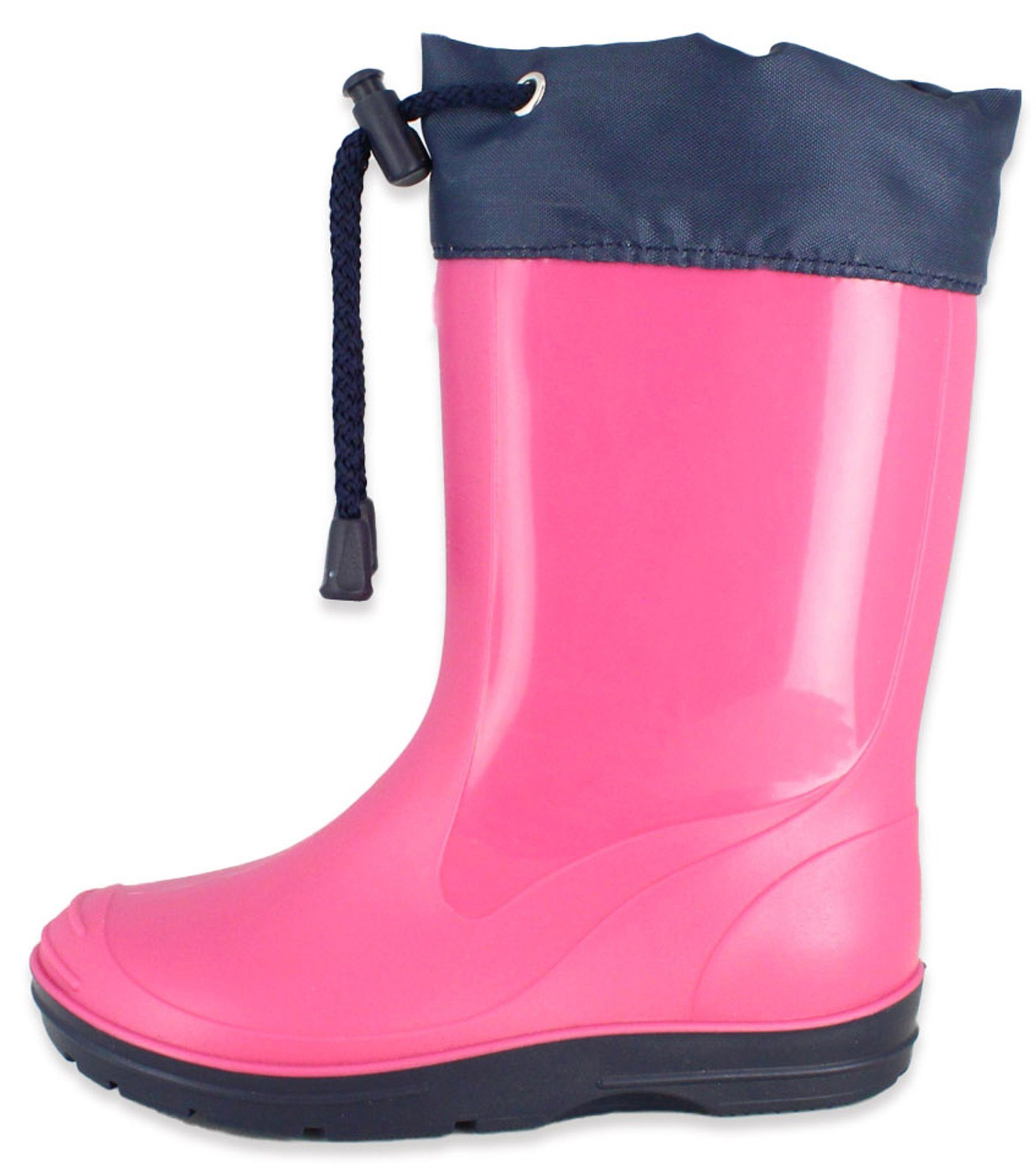 wasserdicht, vielen Gummistiefel in Allrounder, herausnehmbare Passform, pink Innensohle und erhältlich) (für Mädchen, Farben Regenstiefel schmale robuster und Jungen Größen Beck