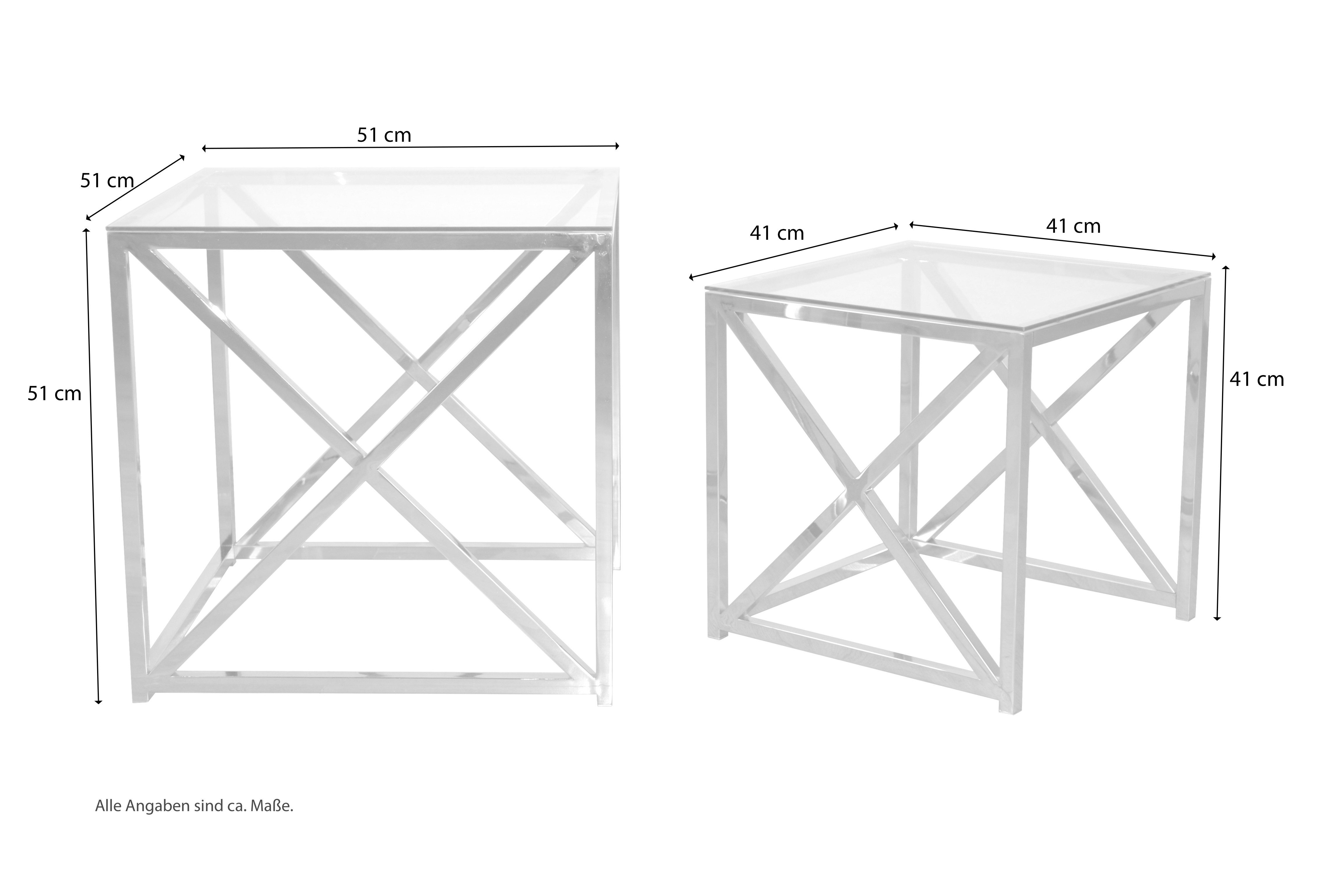 moebel-direkt-online Beistelltisch 2tlg. Tischset (Spar-Set, 2er-Set), 2 Tische – Bild 4 von 4