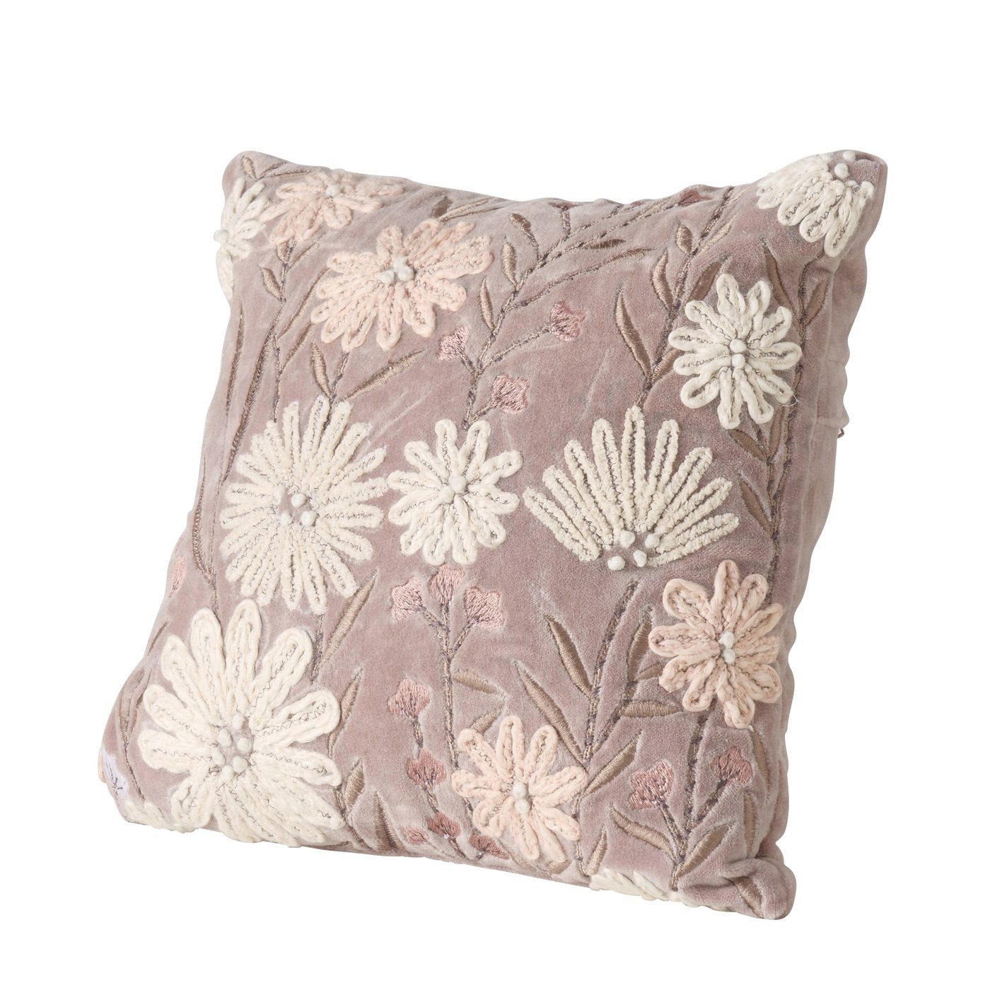 BOLTZE GRUPPE GmbH Декоративные подушки Besticktes Sofakissen Fleur – Handgefertigtes Декоративные подушки in Rosa 30cm