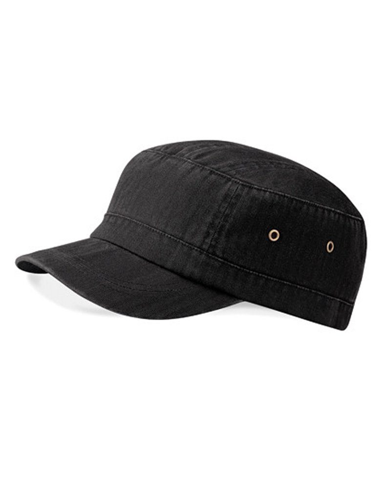Beechfield® Army Cap Military Style Cuba Kappe 100 % schwere, gewaschene Baumwolle