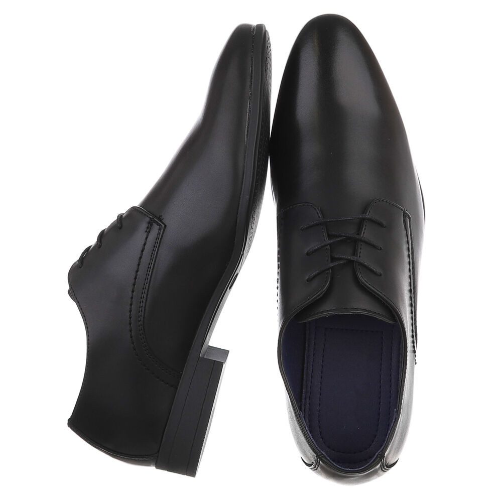 Coolwalk Herrenschuh Schnürer elegant für Business & Freizeit Schnürschuh (91917941) Blockabsatz Business-Schuhe in Schwarz – Bild 2 von 5