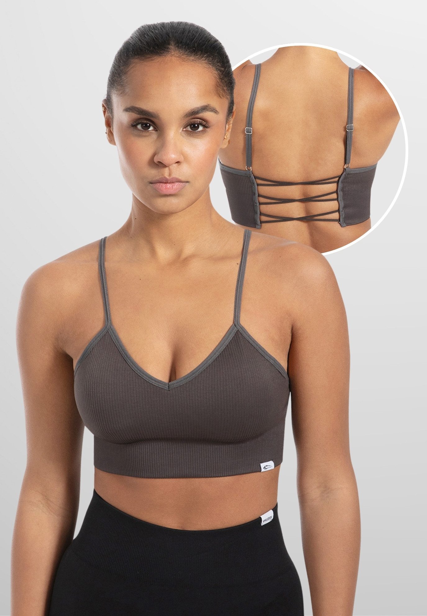 Smilodox Sport-BH Alma, Herausnehmbare Cups, Shaped Fit Yoga Bra V-Ausschni günstig online kaufen