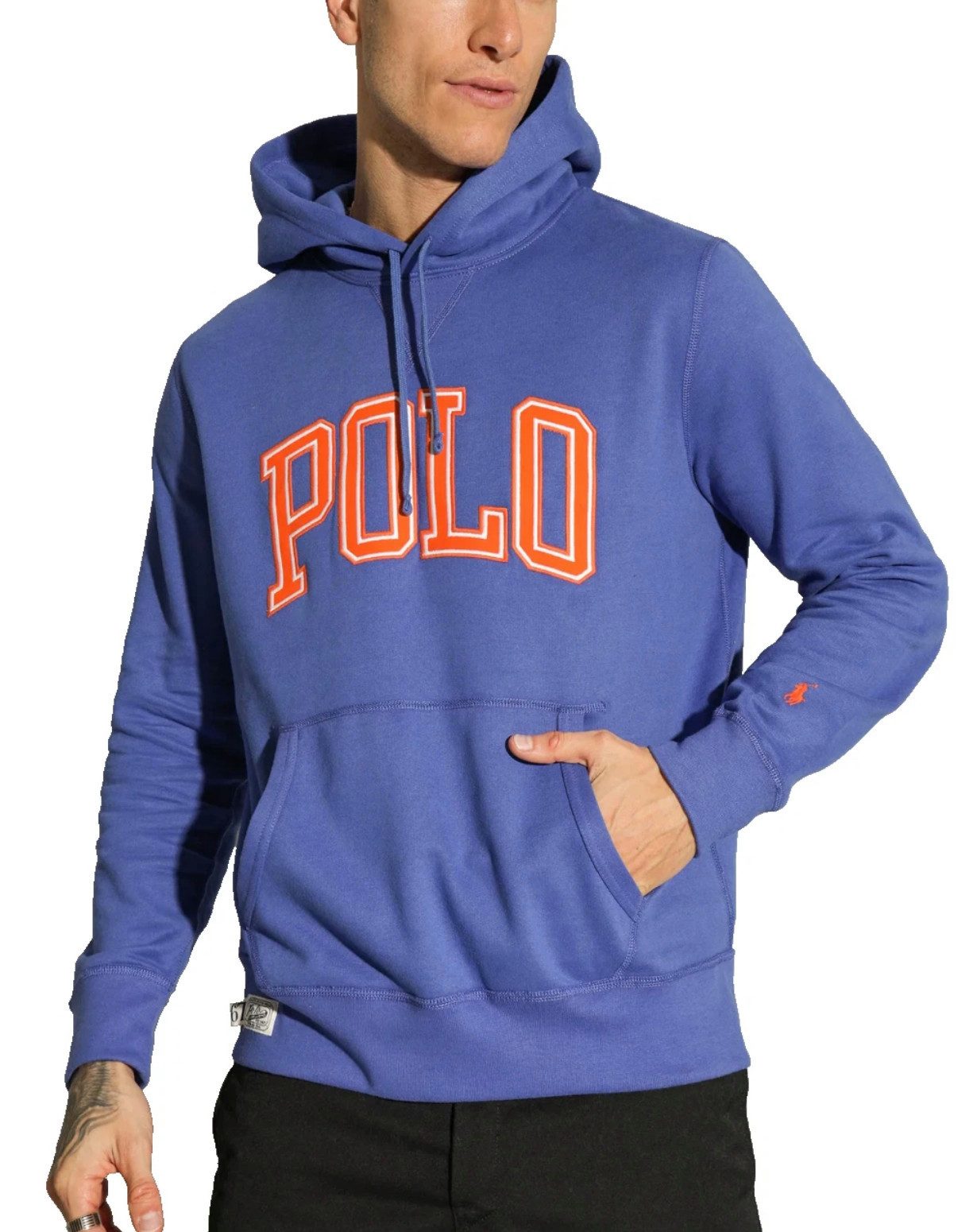 Polo Ralph Lauren Kapuzensweatjacke Sweatshirt Hoodie Sweater Hooded Jumper Retro Pulli Пуловеры Verstellbare Kordelzüge an der Kapuze, Markentypische Logos