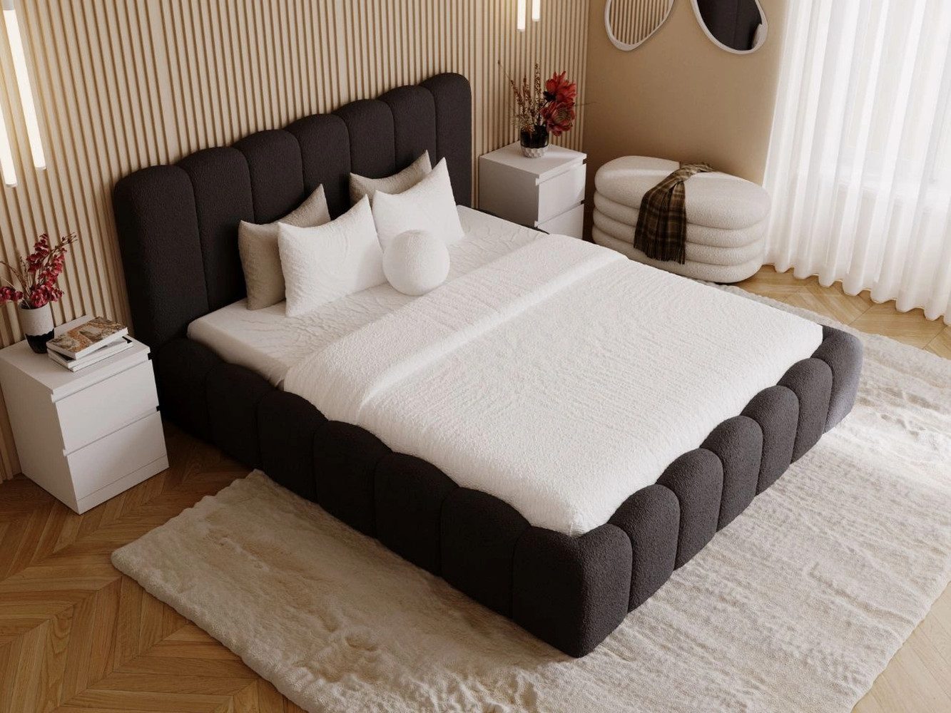 GrainGold Polsterbett mit Bettkästen SMILE, Modern günstig online kaufen