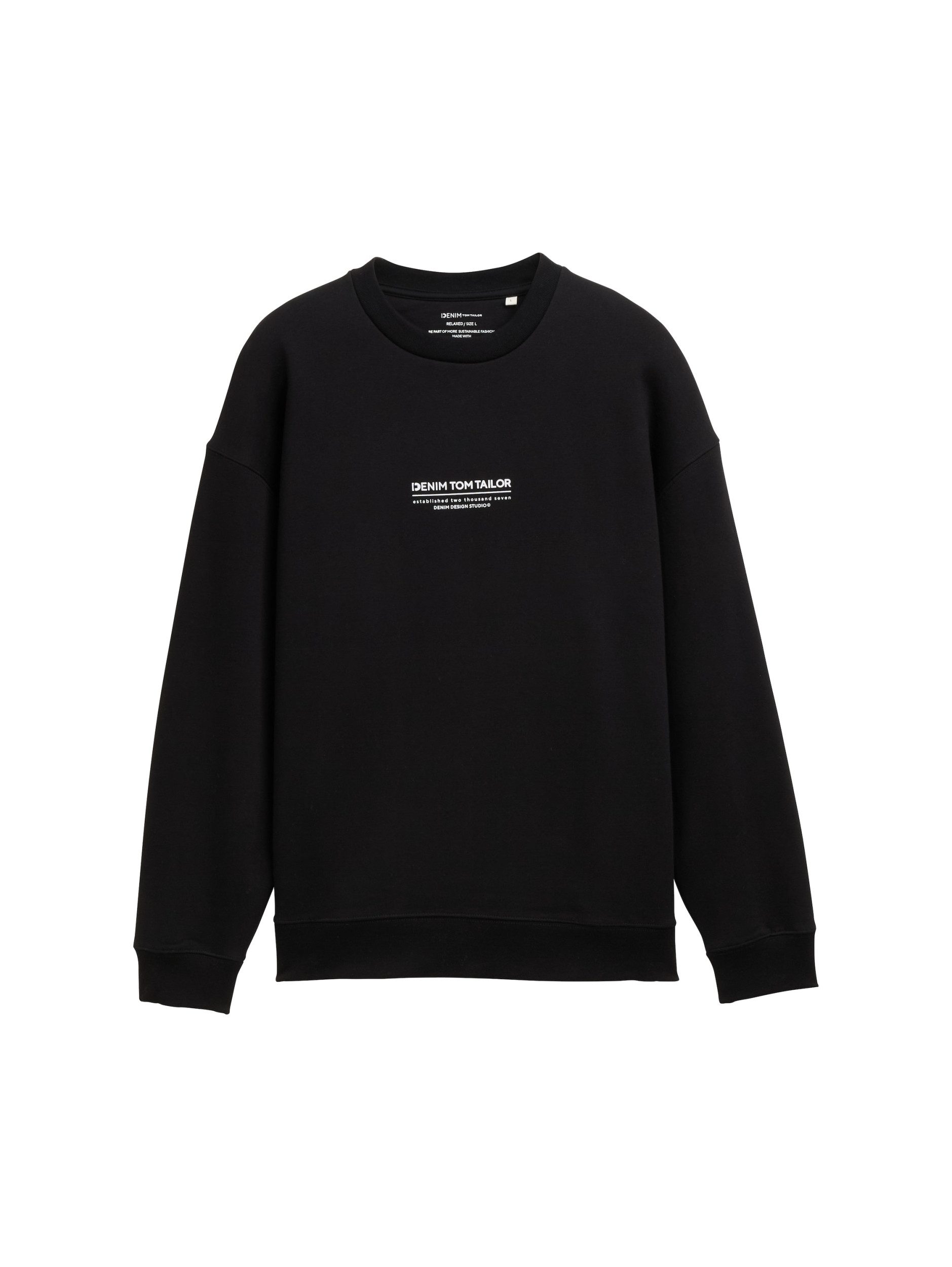 TOM TAILOR Denim Sweatshirt relaxed printed günstig online kaufen
