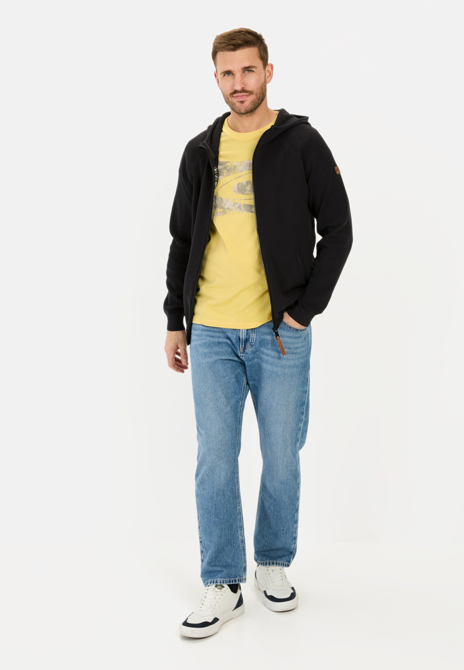 camel active Print-Shirt aus Organic Cotton Kurzarm
