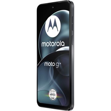 Motorola XT2341-3 Moto G14 128 GB / 4 GB - Smartphone - steel grey Smartphone (6,5 Zoll, 128 GB Speicherplatz)