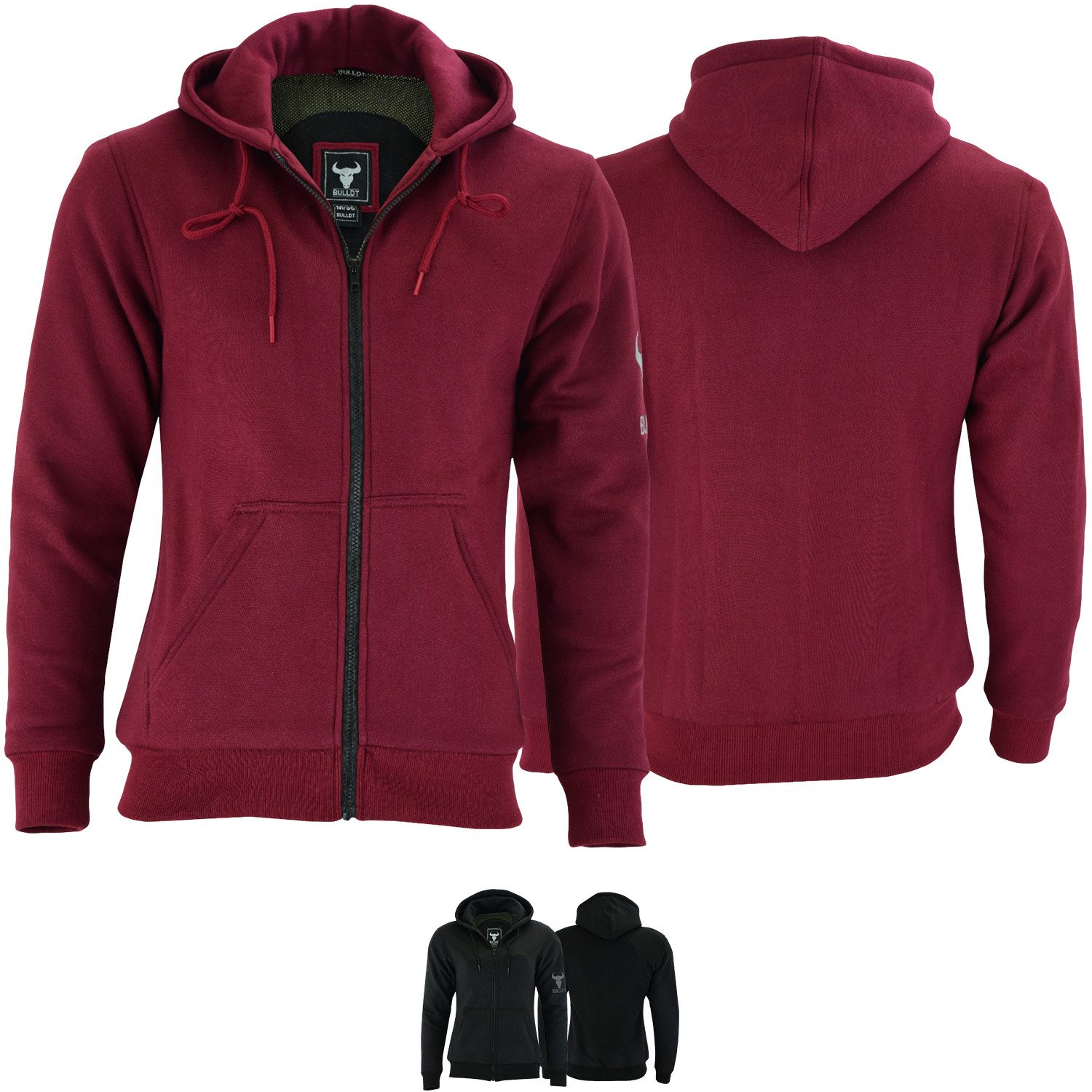 German Wear Motorradjacke BLD1300 Hoodie (Spar-Set, mit Protektoren) Damen Motorrad Hoodie komplette Beschichtung mit Aramidfasern