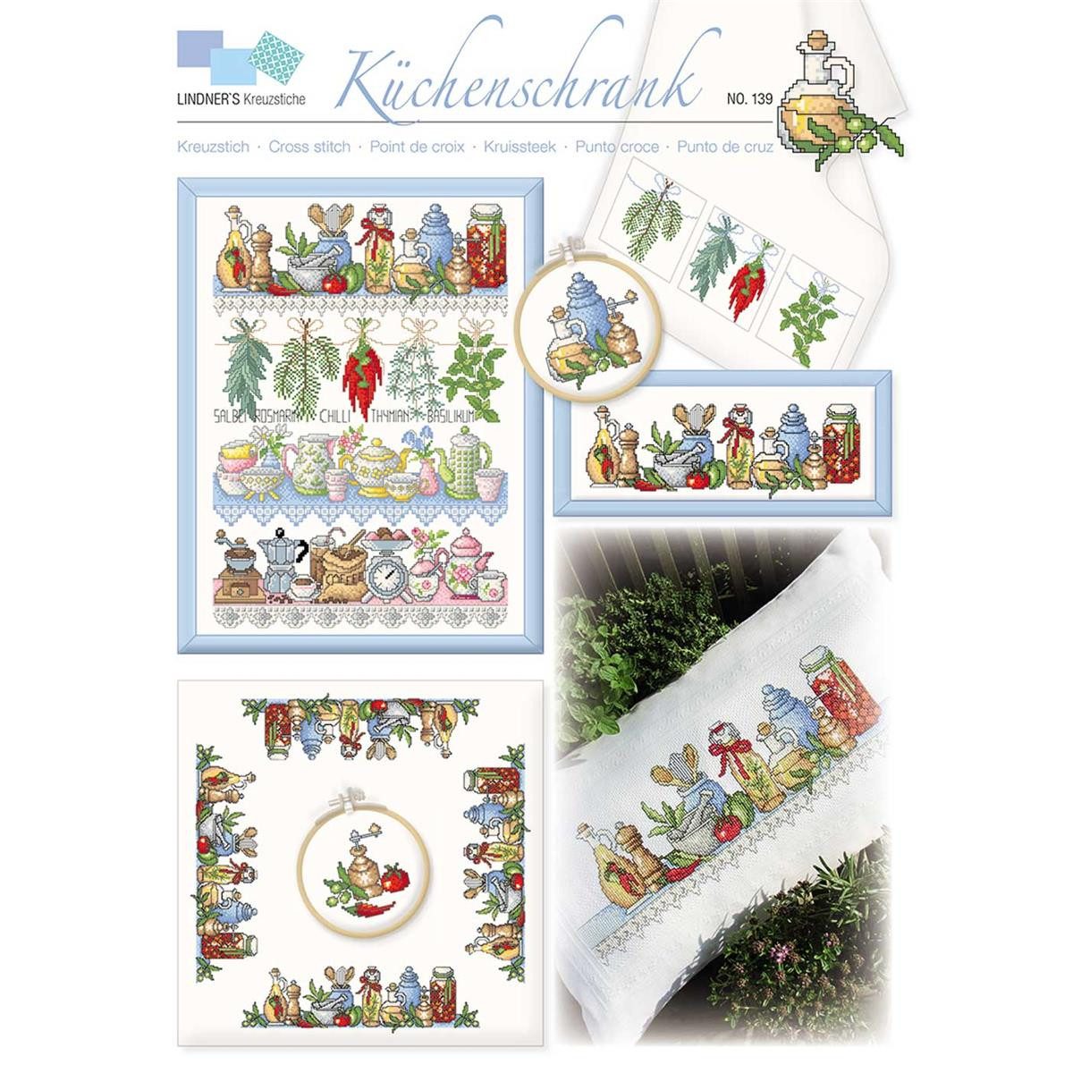 Lindner´s Kreuzstiche Kreativset Lindner´s Kreuzstich Zählmuster Vorlage "Küchenschrank", 139, (embroidery kit by Marussia)