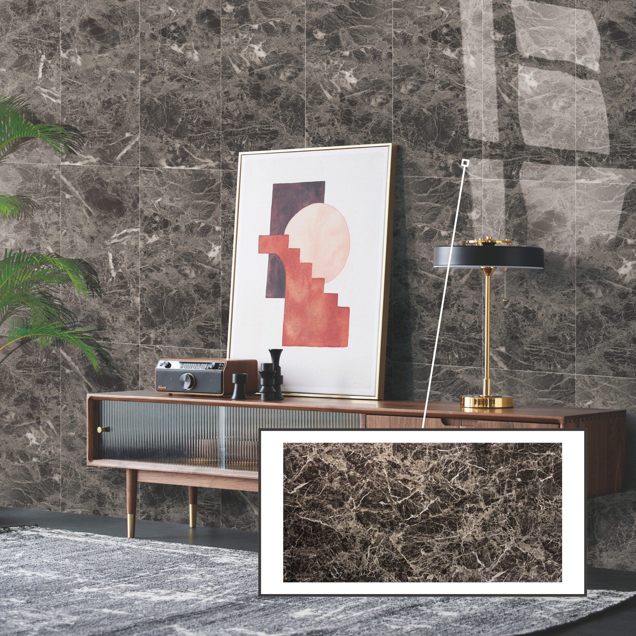 STM Company Wandpaneel Selbstklebende Marmor-Optik PVC Wandpaneele, Feuchtigkeitsbeständig, (8-tlg. Set 1,44 m) Für Küche, Badezimmer & Wohnbereich