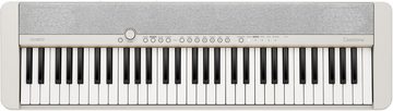 CASIO Home-Keyboard Piano-Keyboard-Set CT-S1WESET (Set, inkl. Keyboardständer, Sustainpedal und Netzteil), ideal für Piano-Einsteiger und Klanggourmets;