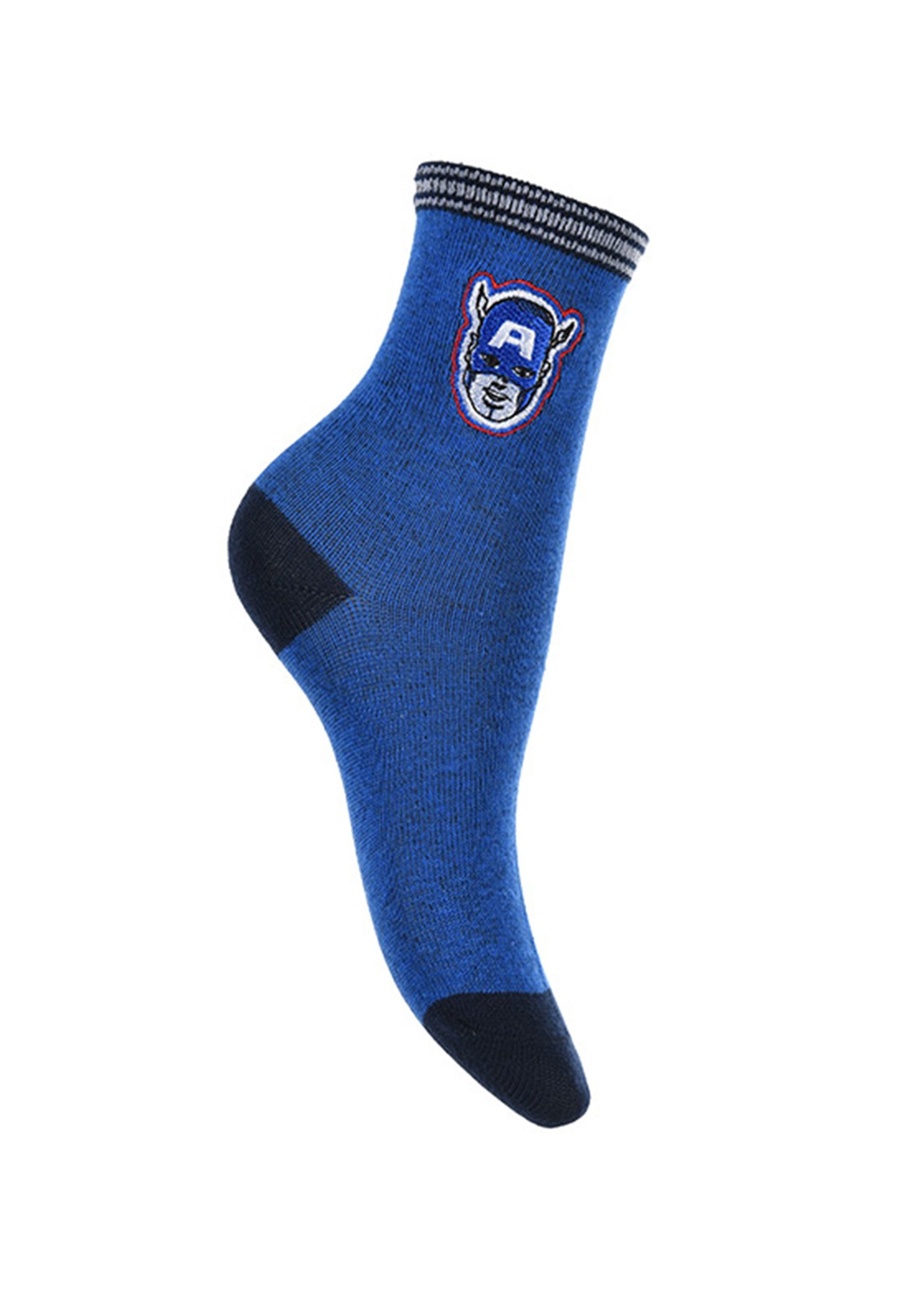 The AVENGERS Socken Captain America Iron-Man Hulk Kinder Jungen Socken Strümpfe (3-Paar)