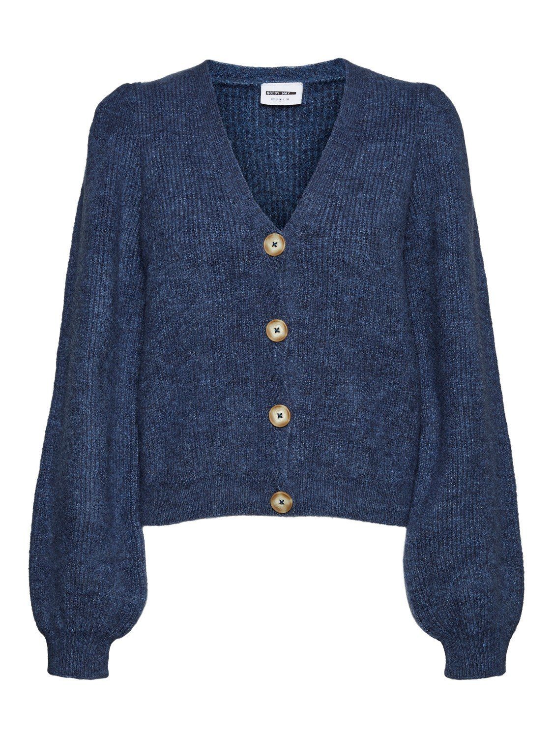 Noisy may Strickjacke NMSON mit V-Ausschnitt China Blue 27019223