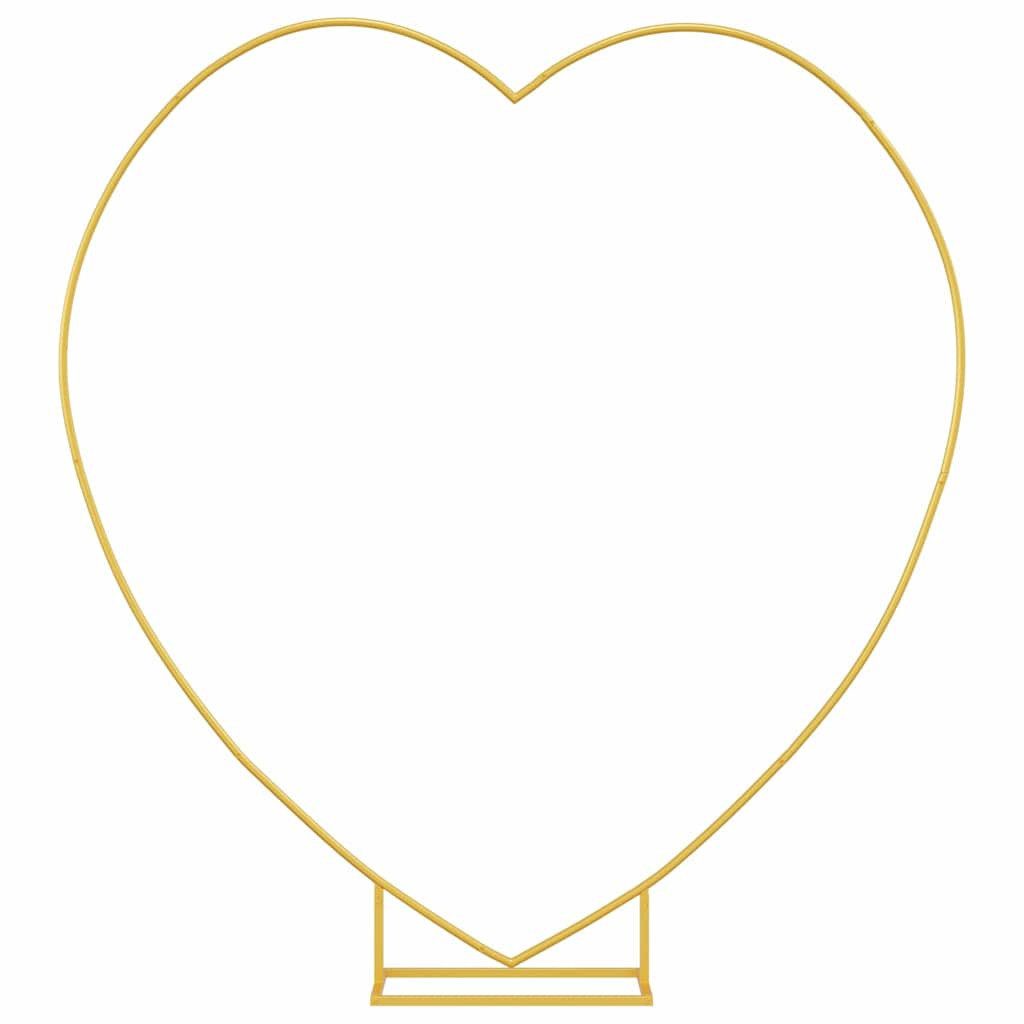 vidaXL Pergola Hochzeitsbogen Gold 195 x 35 x 211 cm Stahl, (1-tlg)