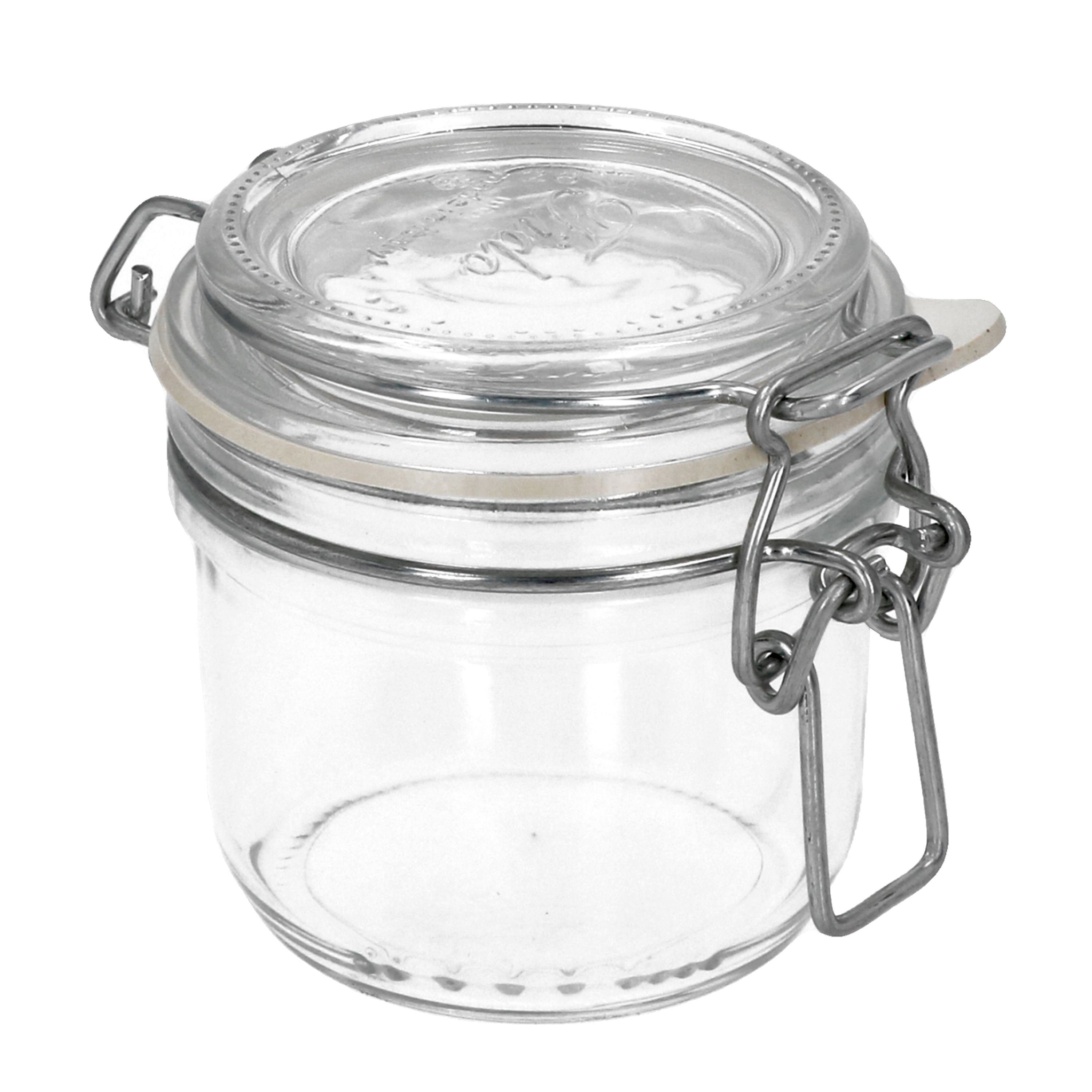 0,2L Set Glas Joghurtglas mit Vorratsglas Rezeptheft 8er Rocco Küchenmaschine, Bormioli Fido