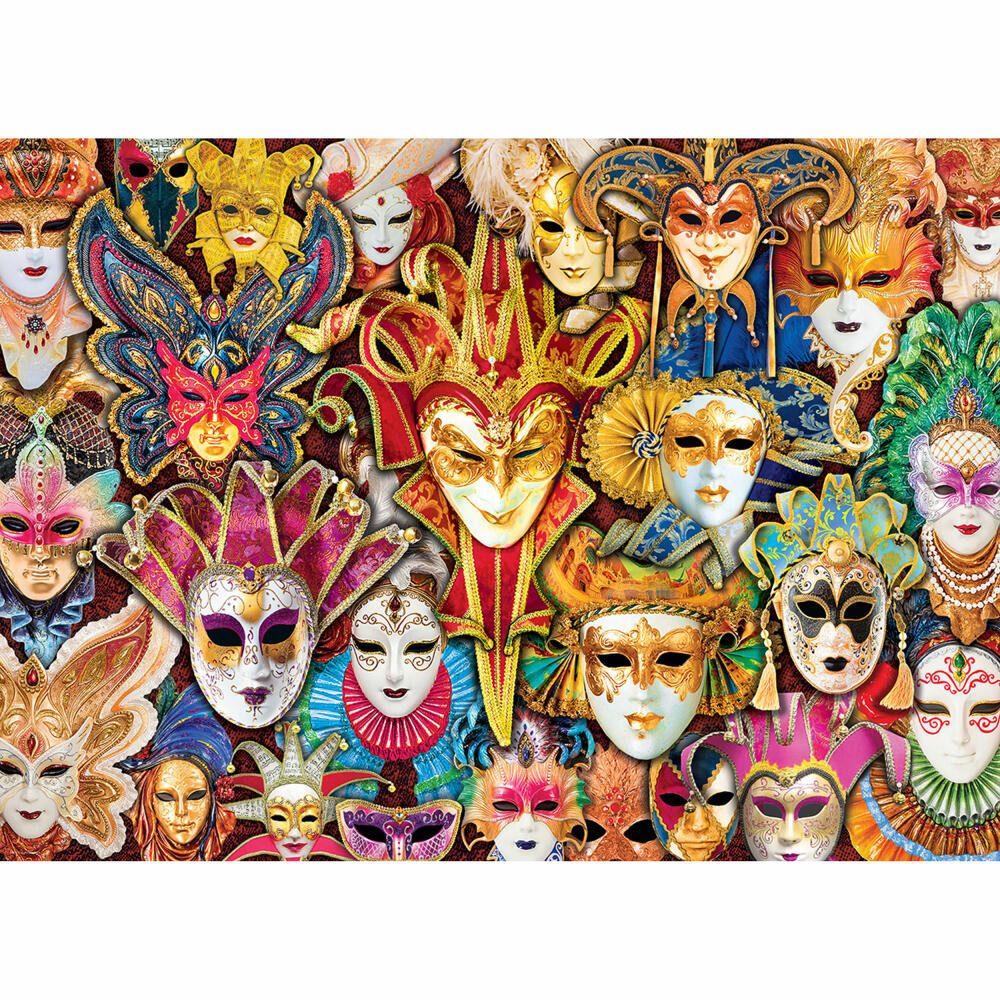 EUROGRAPHICS Puzzle Venezische Masken, 1000 Puzzleteile