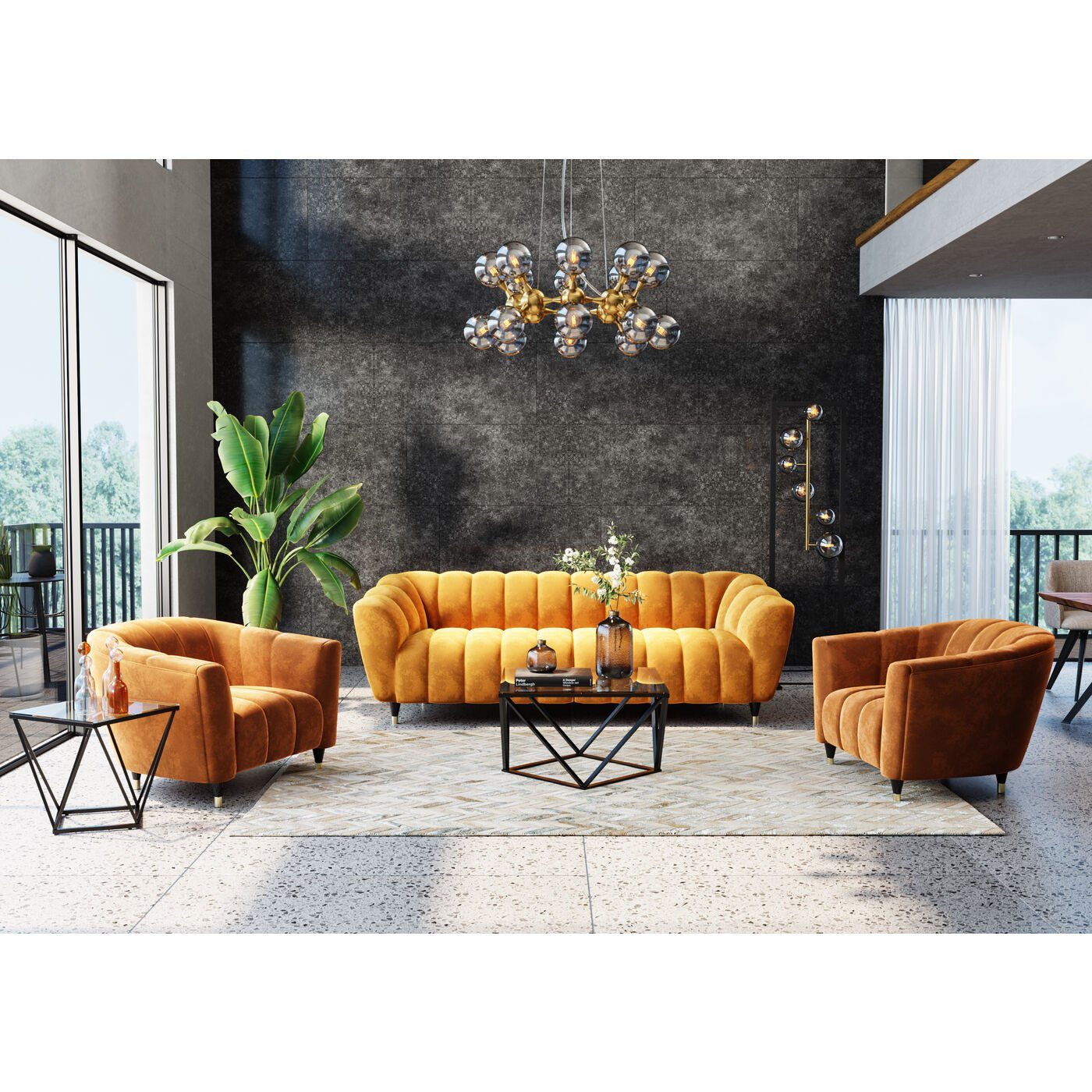 Kare Design Couchtisch Cristallo, 80x80x45