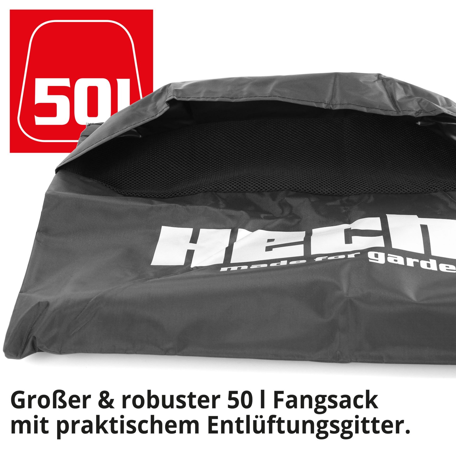 Hecht Benzin-Laubbläser 9254 3in1 Laubsauger Laubhäcksler, 1 PS, 720 m³/h, 25,4 cm³, 50L Fangsack