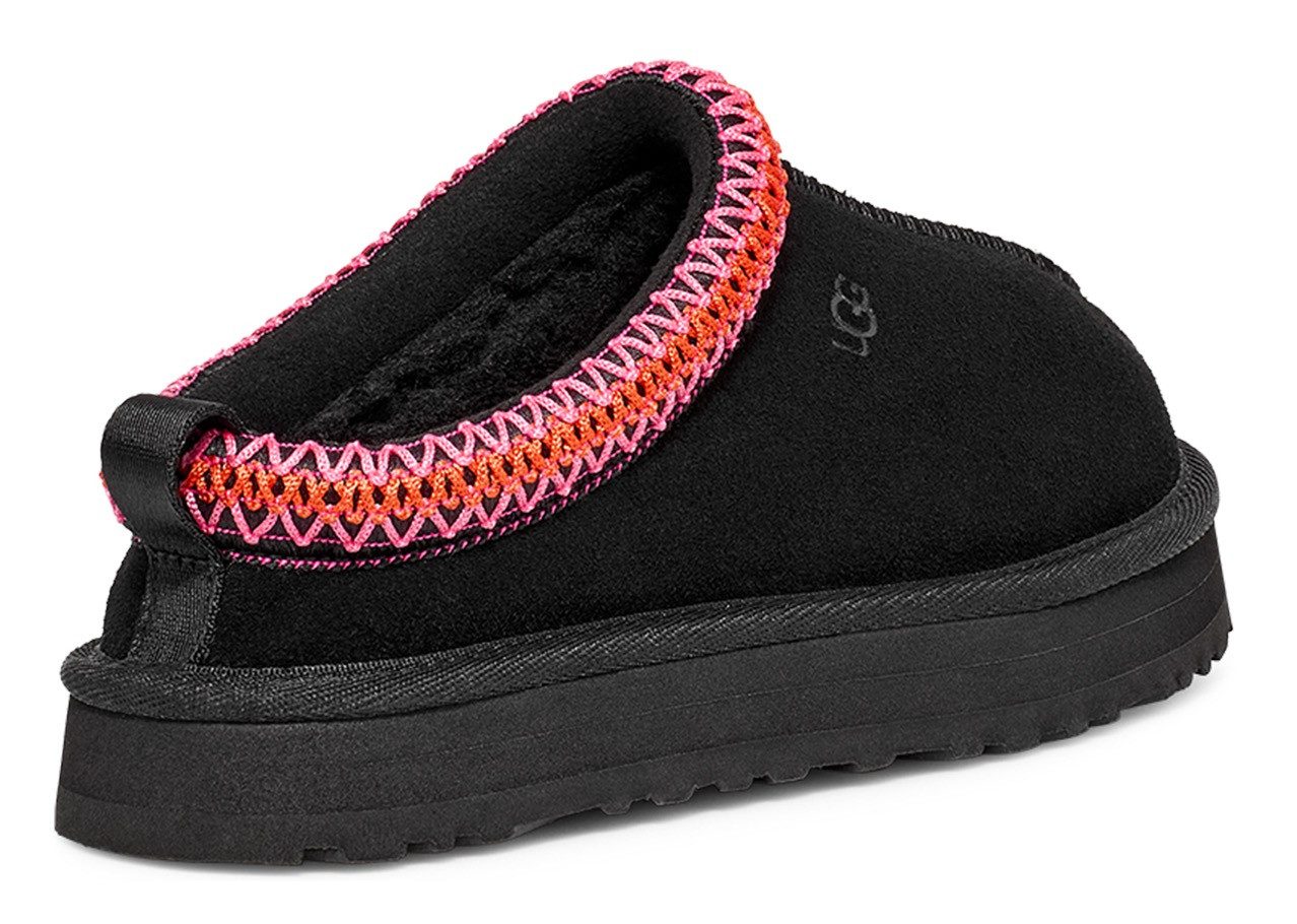 UGG K TAZZ Pantoffel Plateau Clog, Mule, Hausschuh mit modischer Zierborte