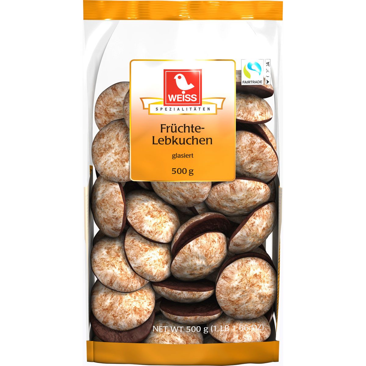 WEISS Süßigkeit, Weiss kleine Obladenkuchen feine Früchtelebkuchen glasiert 500g
