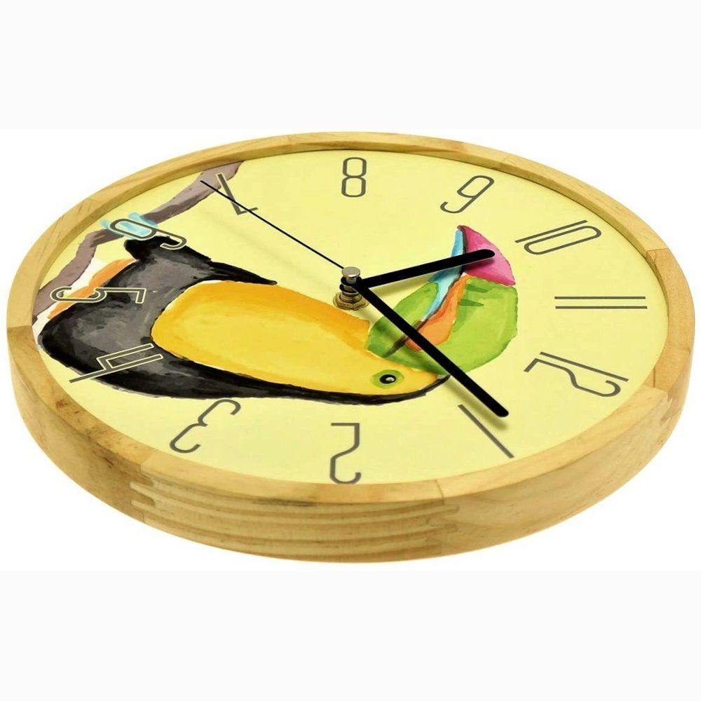 Holzwerk Wanduhr TUKAN Vogel Wanduhr aus günstig online kaufen