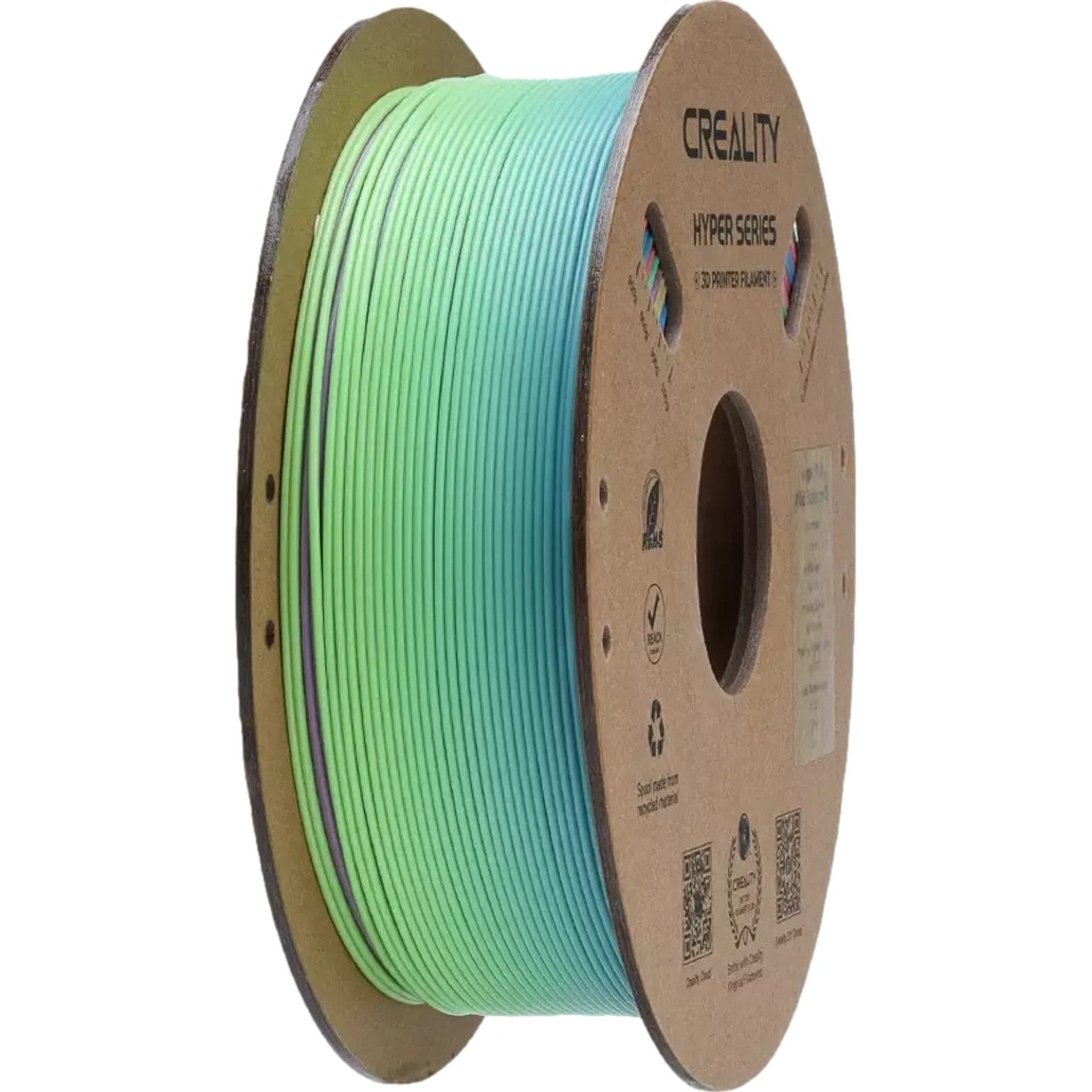 Creality Filament CREALITY 3D Filament PLA, 1 kg, grün-blau Farbverlauf, 1,75 mm