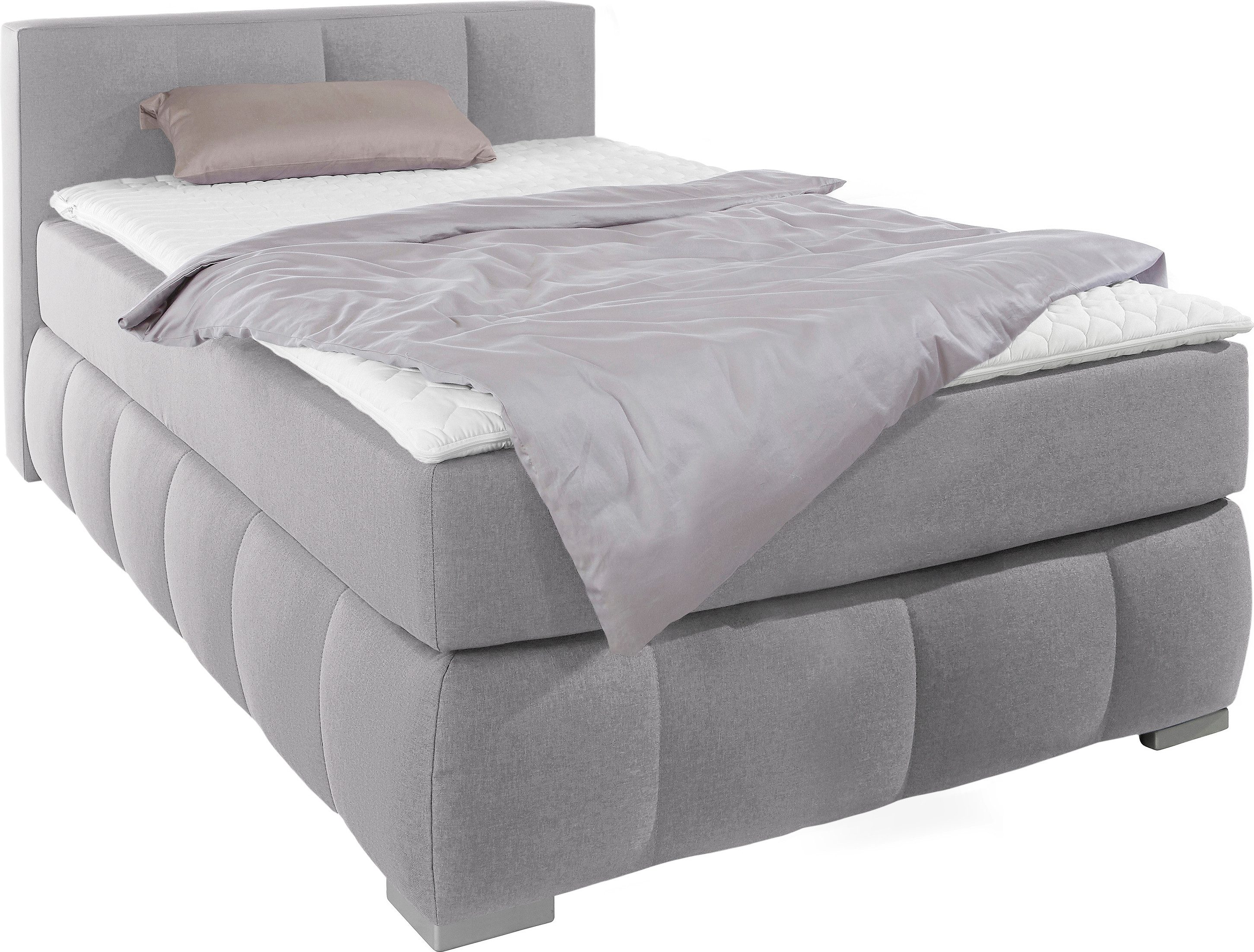 Home affaire Boxspringbett Chelles, inkl. Kaltschaumtopper, in 5 Breiten und 3 Matratzenarten