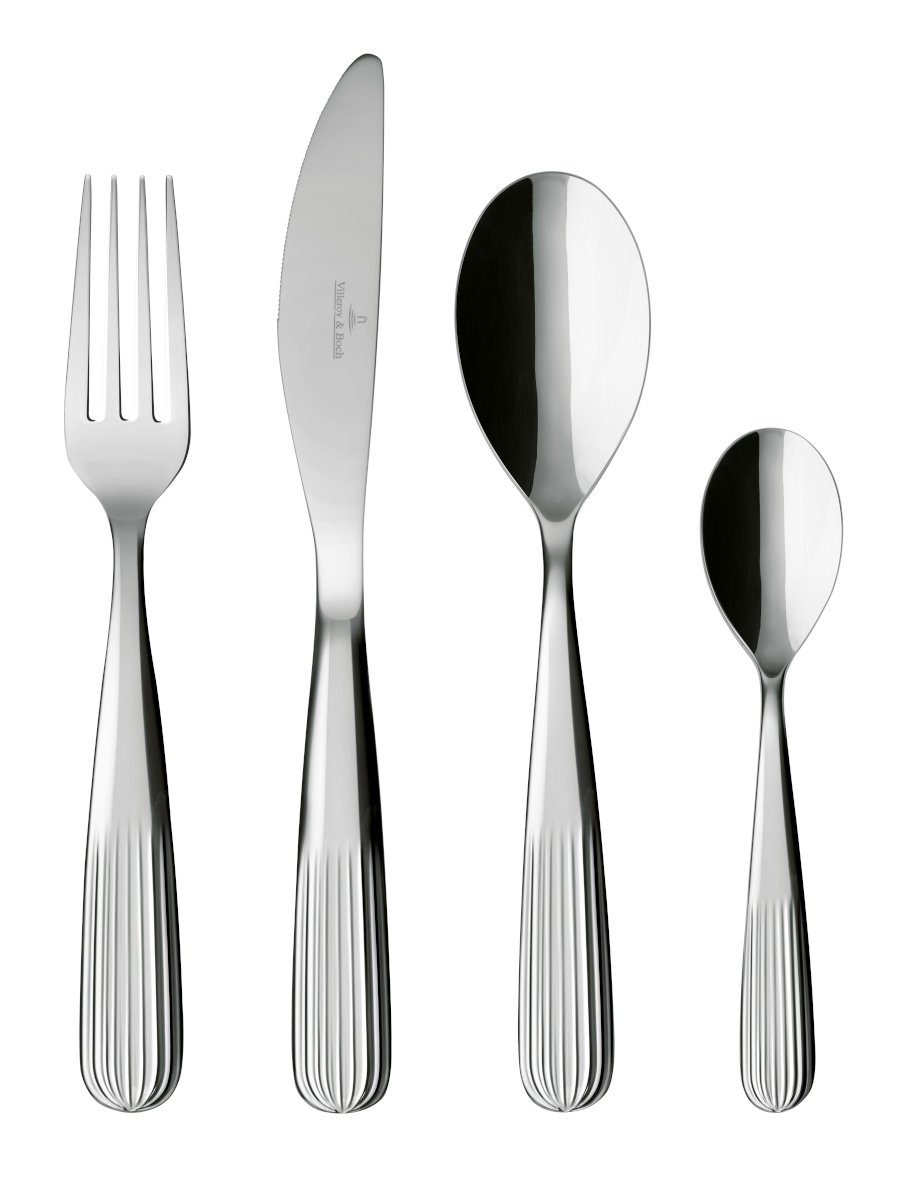 Villeroy & Boch Besteck-Set Rose Garden Tafelbesteck 24tlg, Edelstahl