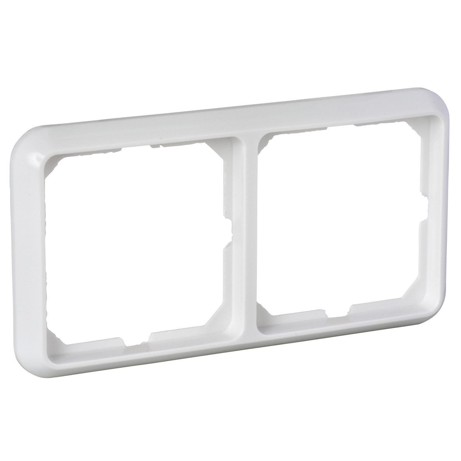 ELSO Abdeckrahmen Elso 204204 Rahmen 2-fach Duroplast, Fashion, reinweiß