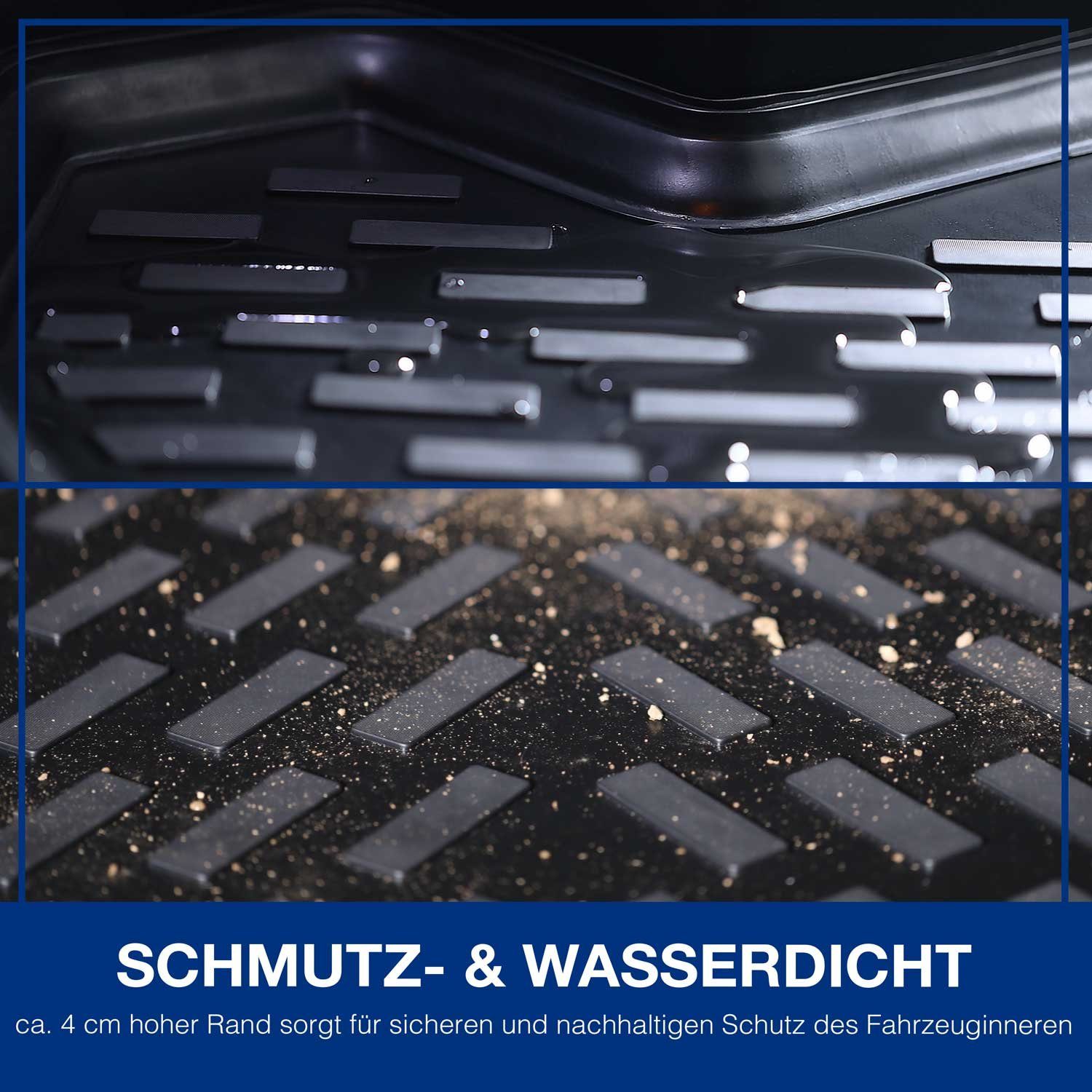ELMASLINE Auto-Fußmatten 3D (4 2021, Hoher - Rand BMW Hoher 2019, (2018, 3er 2024) Gummimatten - G20 St), (2018-2024) - - G21 3D Zubehör 2023, Rand, Zubehör 2020, für 2022, 