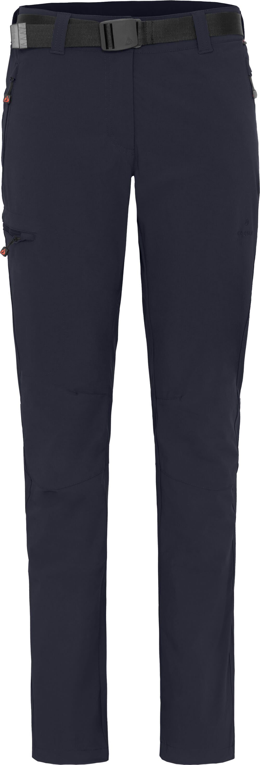 Bergson Outdoorhose TERRA (slim) Damen Winter-Wanderhose, warm gefüttert, elastisch, Normalgrößen, Nacht blau