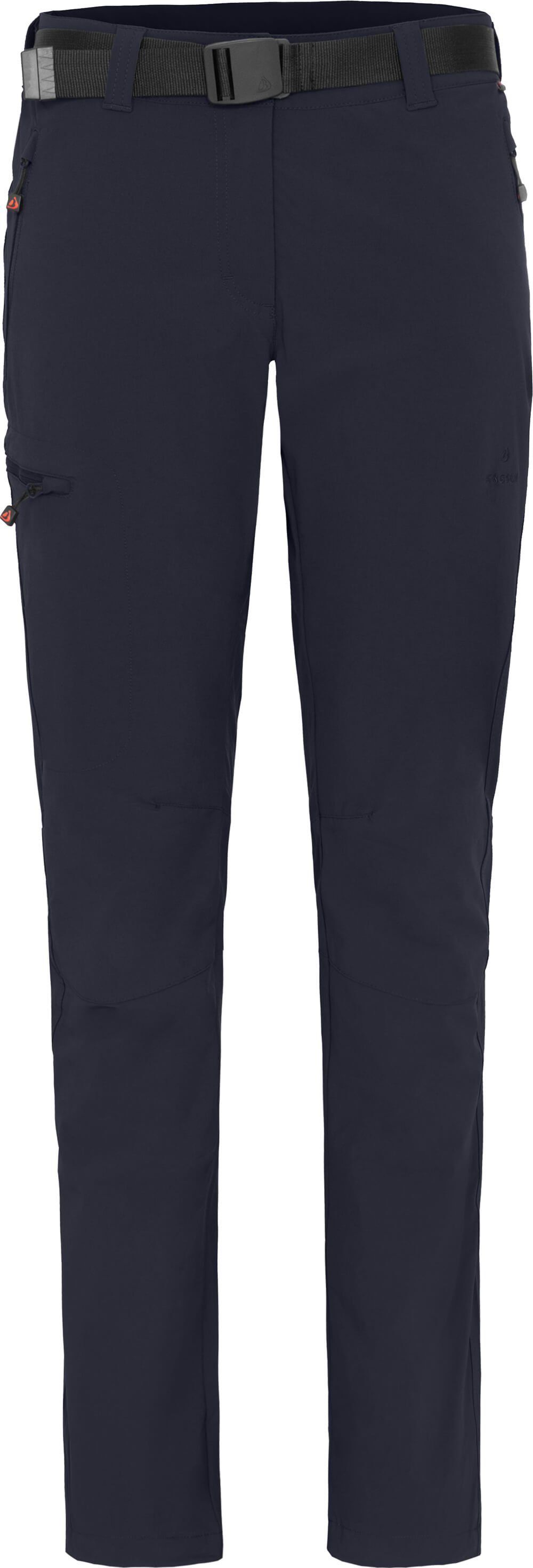 Winter-Wanderhose, warm Damen TERRA Outdoorhose gefüttert, (slim) Bergson blau Normalgrößen, Nacht elastisch,