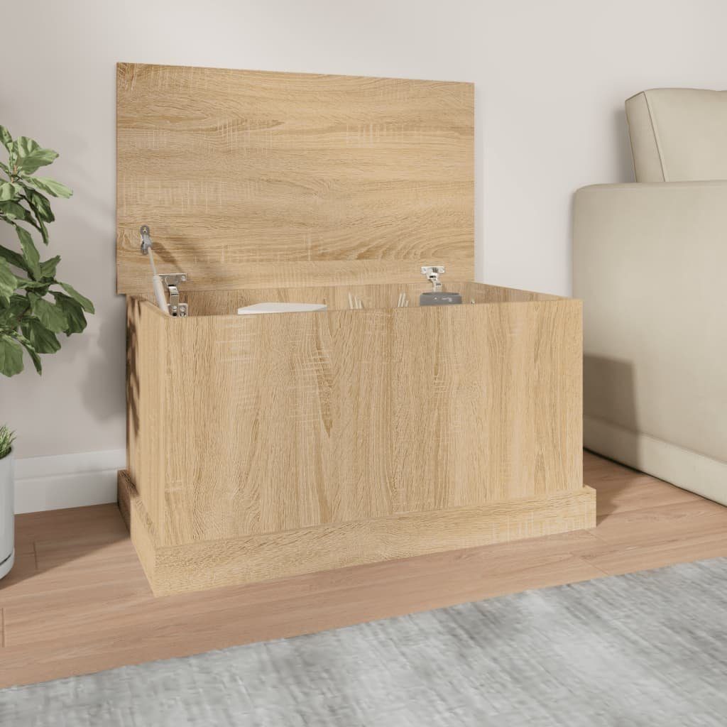 vidaXL Aufbewahrungsbox Aufbewahrungsbox Sonoma-Eiche 70 x 40 x 38 cm Holzwerkstoff (1 St) – Bild 2 von 5