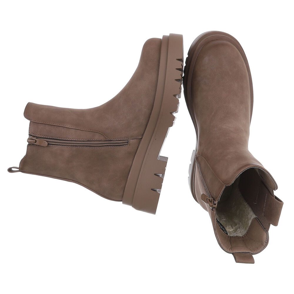 Ital-Design Elegante Chelsea Boots mit komfortabler Sohle für Damen Plateau günstig online kaufen