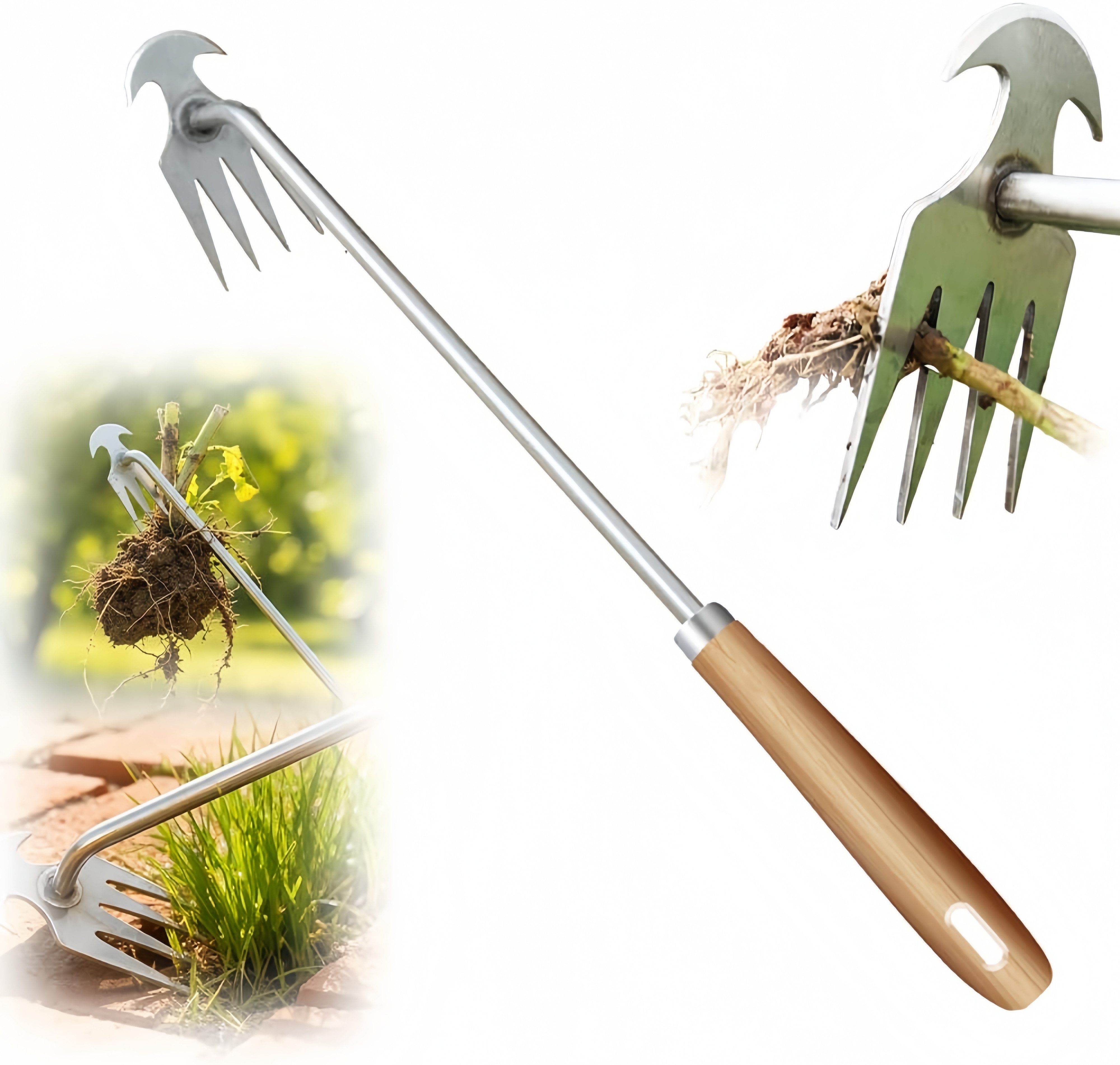 FOUORTUNATE-BEE Unkrautstecher Manueller Unkrautstecher für Garten & präzises Jäten, Handlicher Garten-Unkrautentferner für Beete und Gräben