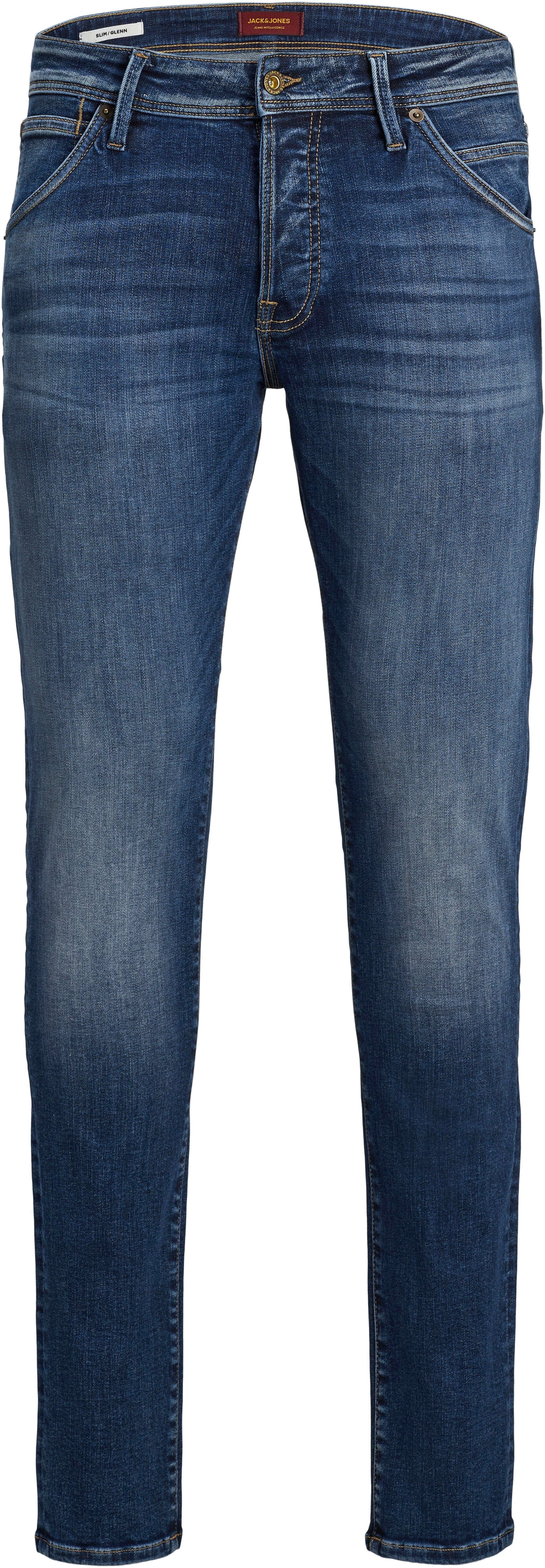 Jack & Jones Slim-fit-Jeans JJIGLENN – Slim-Fit-Jeans mit niedriger Leibhöhe Used, modisch, slim fit, Denim/Jeans – Bild 5 von 5