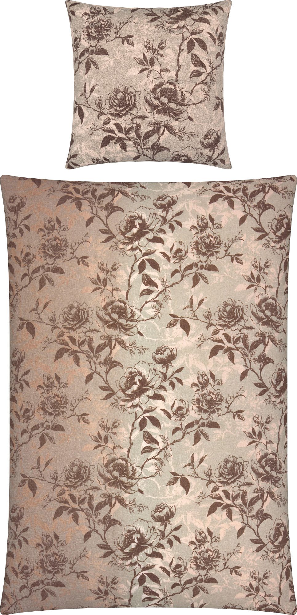 Erwin Müller Bettwäsche Bettwäsche, Biber, Blumen günstig online kaufen