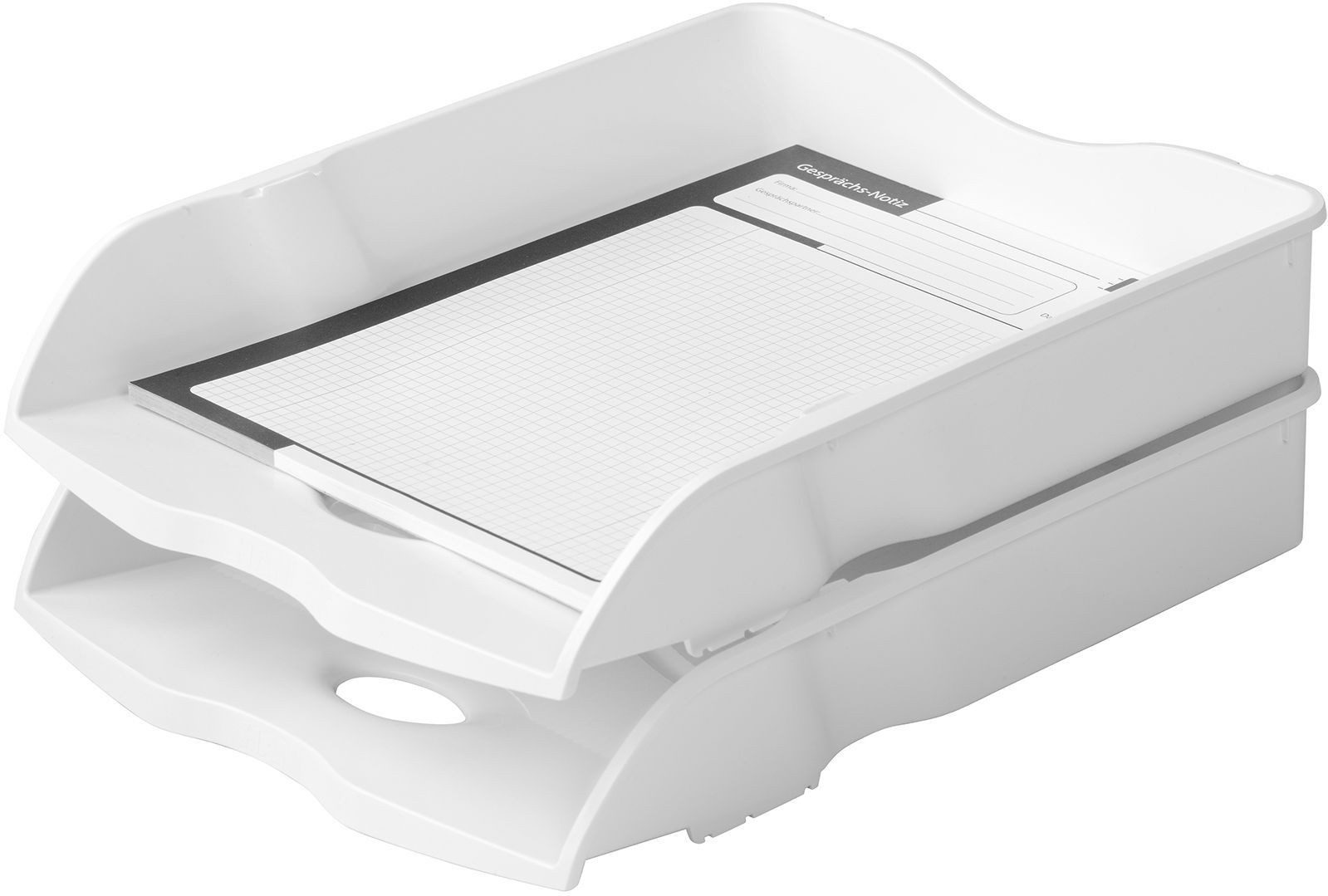 HAN-Bürogeräte Briefablage Briefablage Re-Loop A4/C4 RC-Kunststoff stapelbar weiß