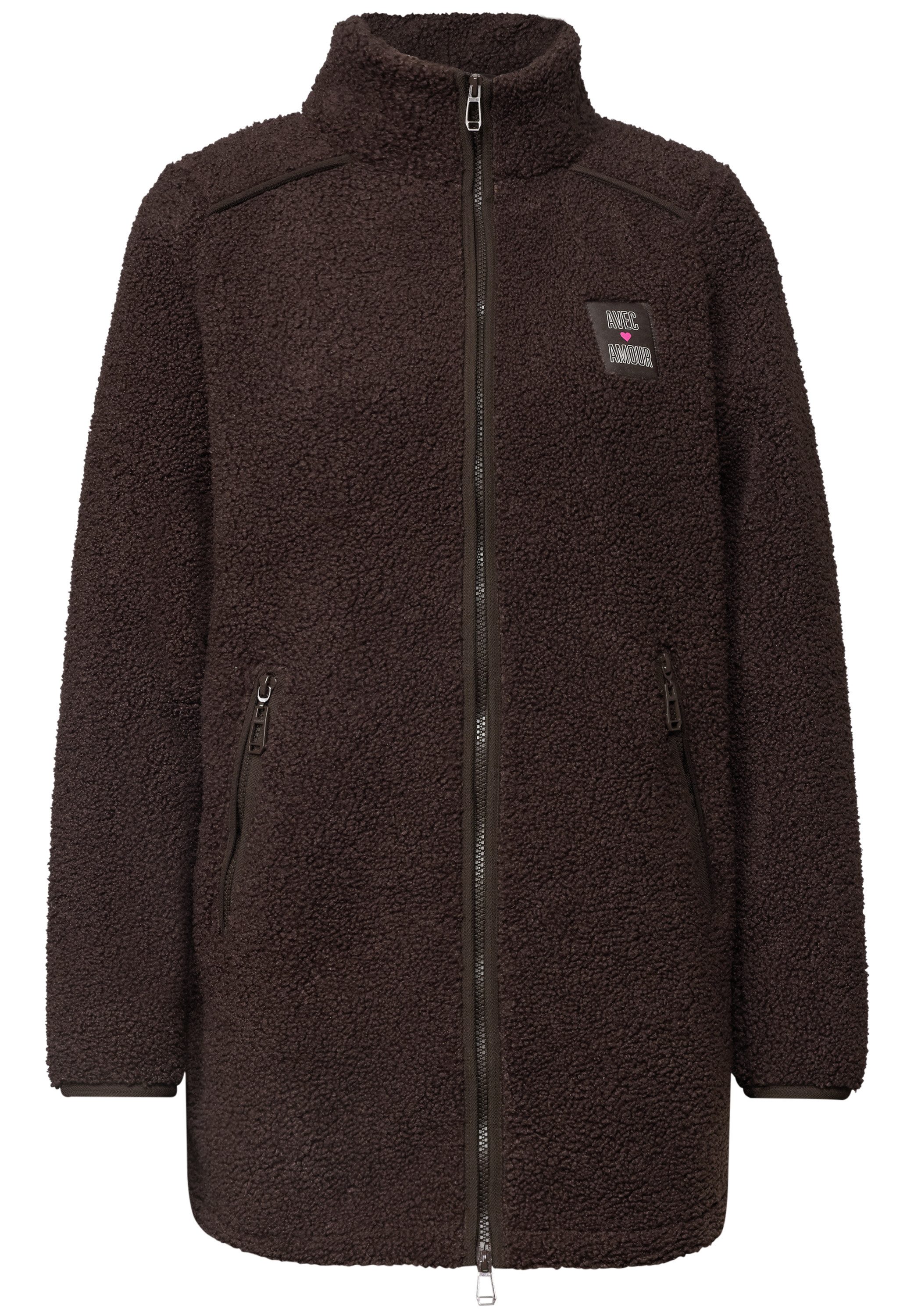 STREET ONE Fellimitatjacke mit Stehkragen – Bild 4 von 5