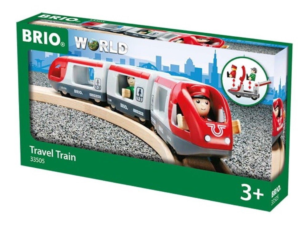 BRIO® Spielzeugeisenbahn-Lokomotive Brio World Eisenbahn Zug Roter Reisezug günstig online kaufen