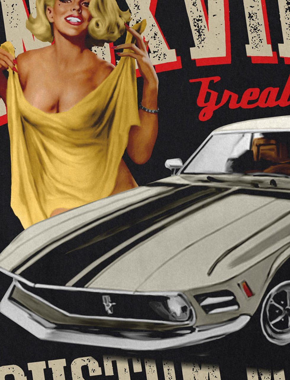 style3 T-Shirt Knoxville Mustang muscle car günstig online kaufen