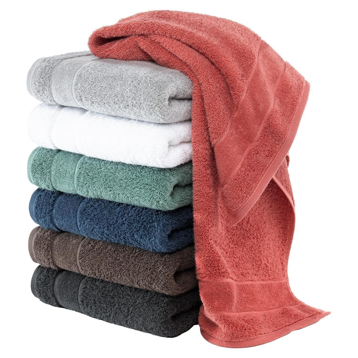 Cawö Duschtuch NIDE, B 70 cm, L 140 cm, Türkis, (1-St), 100 % Baumwolle günstig online kaufen