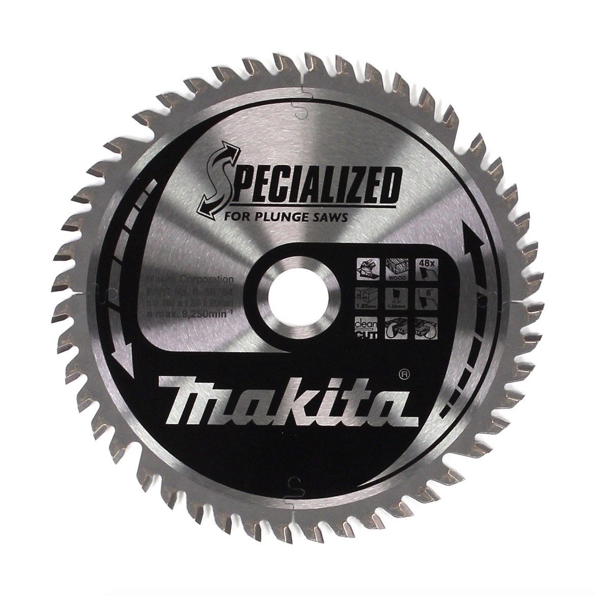 Makita Kreissägeblatt SPECIALIZED Kreissägeblatt für Holz 165 x 20 x 1,85 mm 48 Zähne (B-5