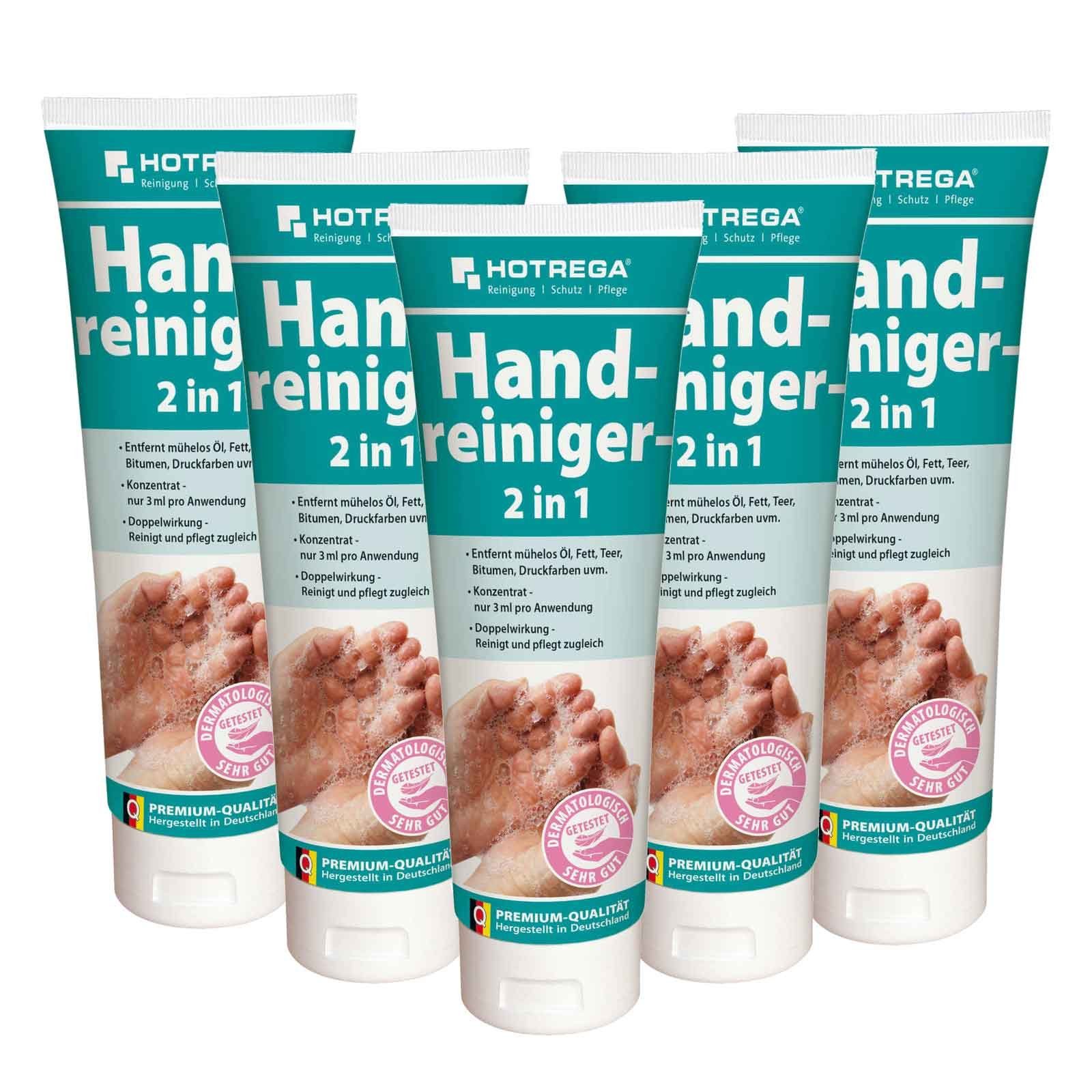 HOTREGA® Handcreme Handreiniger Handwaschpaste Waschpaste Hautpflege Handpflege 5x250ml
