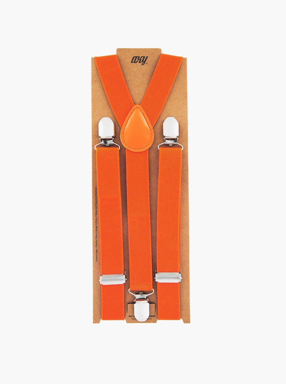 axy Hosenträger Kinder Jungen Hosenträger (1-St) Kinder 7-12 Jahre, 3 Stabile Clips Y-Form 2,5cm Breit verstellbar