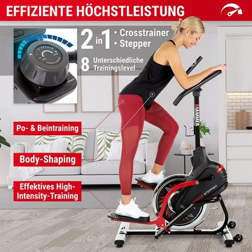 Hammer Power-Stepper Cross-Stepper, Fitness-Apps per Smartphone/Tablet