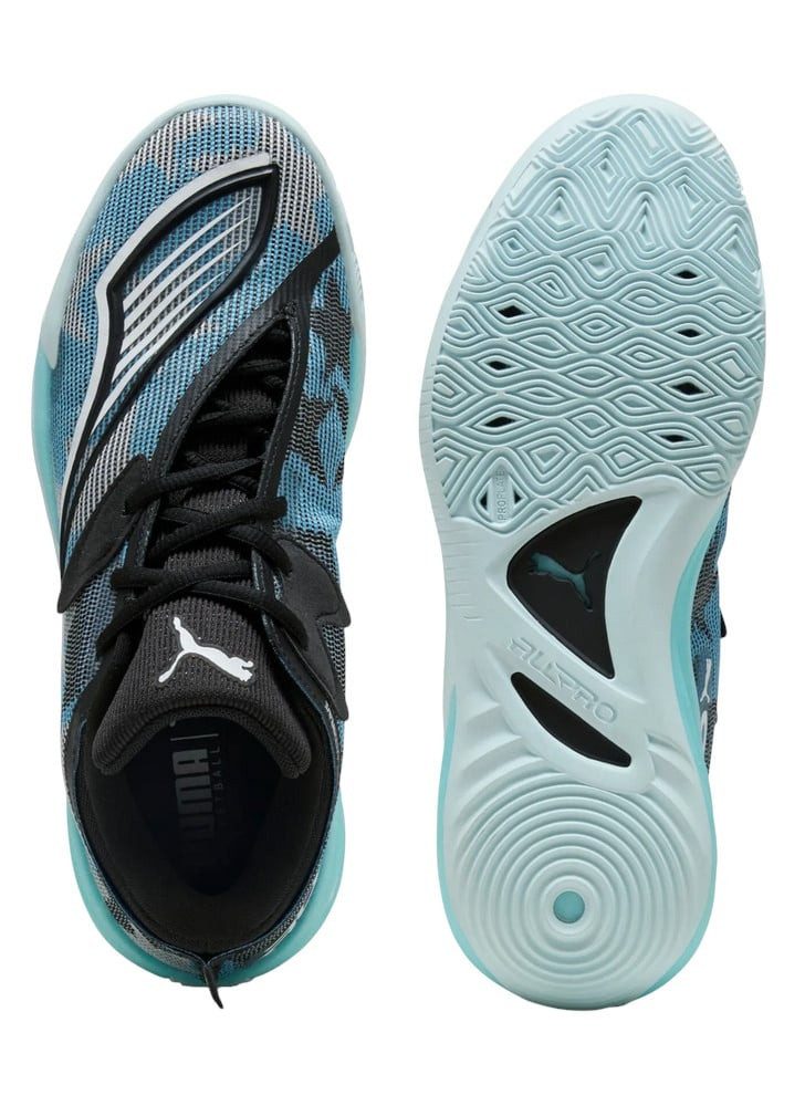 PUMA Hallen-Indoorschuhe All-Pro Nitro™ 2 (Basketball) 2025 blau/bunt Squashschuh
