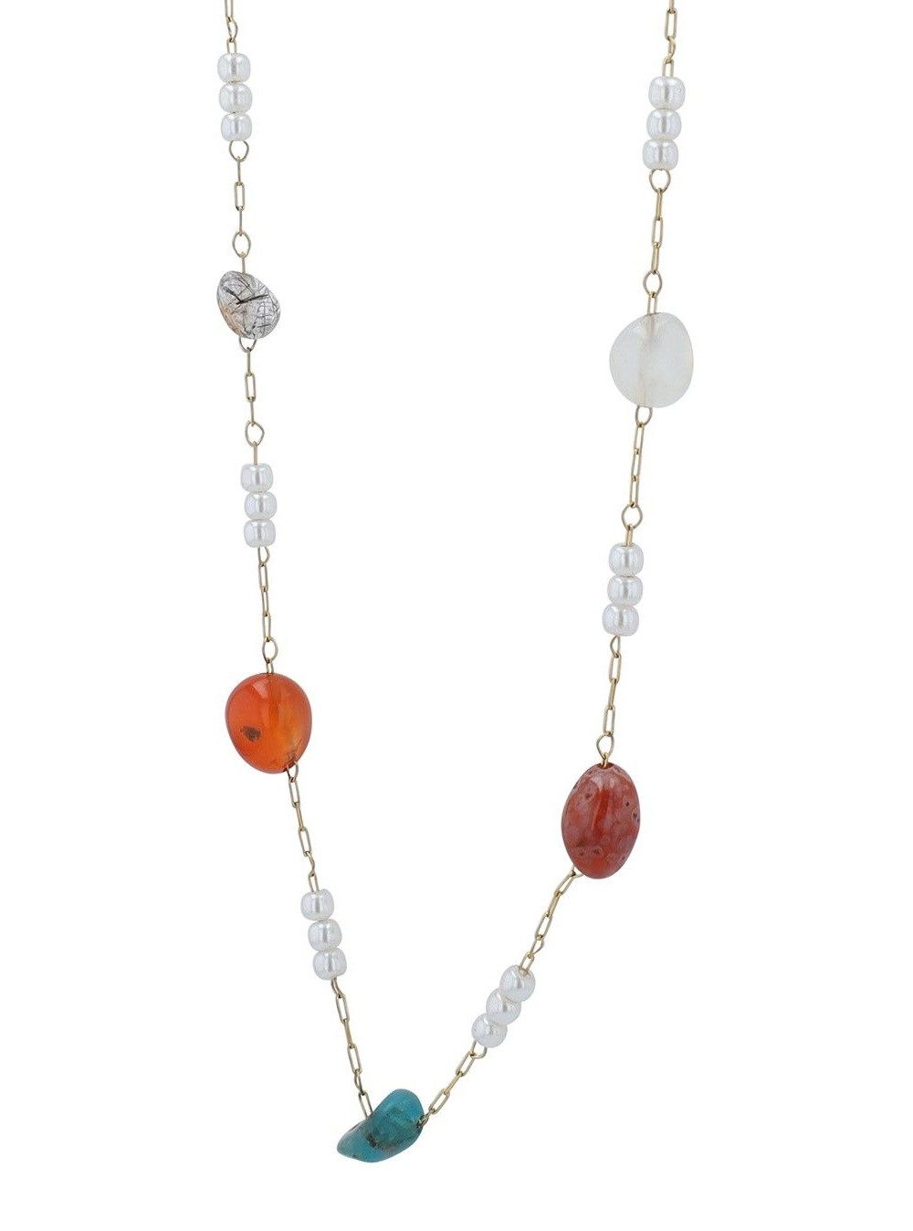 Adelia´s Kette ohne Anhänger Halskette aus Edelstahl mit Süßwasserperle 40 cm, Ideal als Geschenk zum einen besonderen Tag