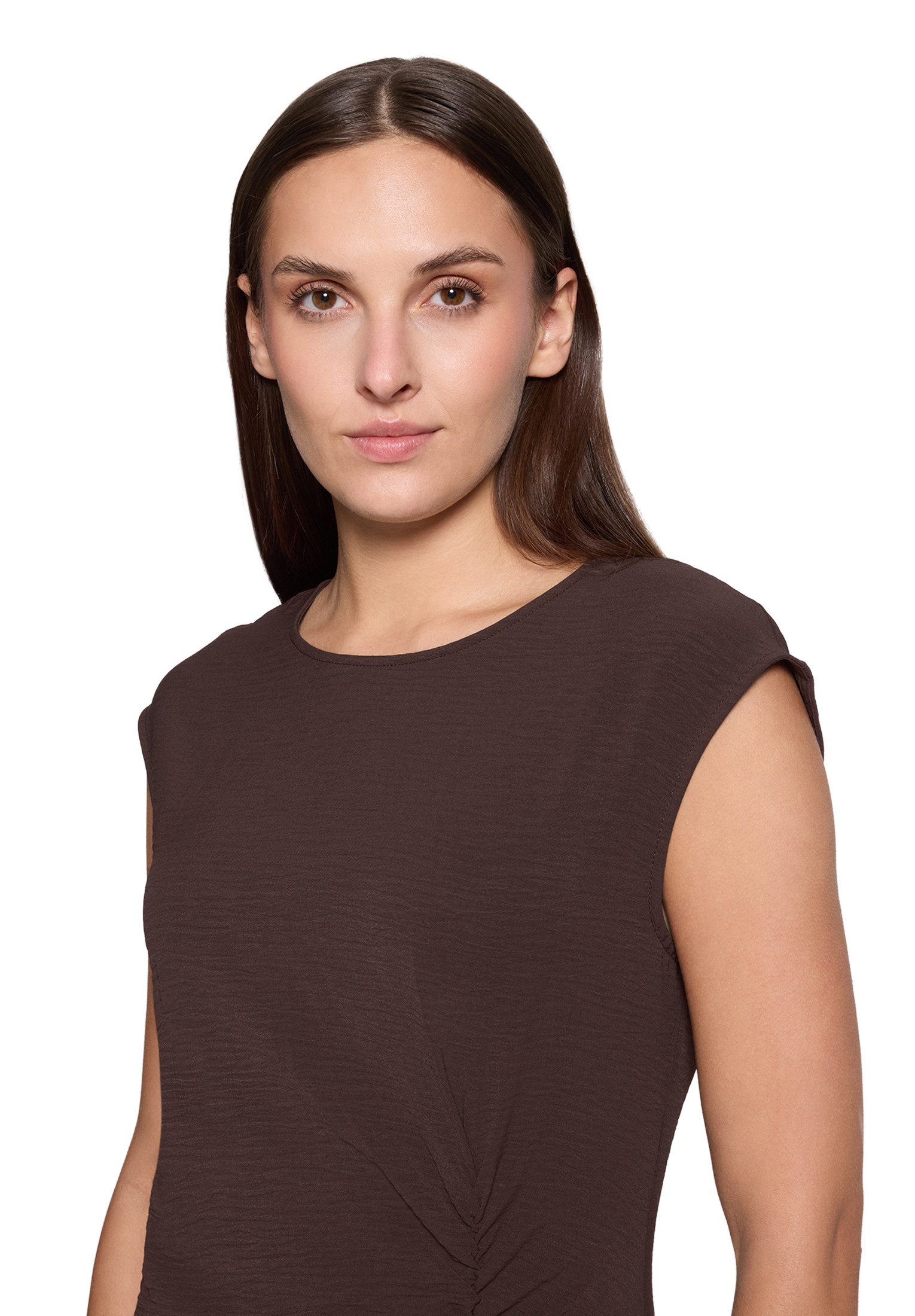 Cartoon Midikleid Damen mit Raffung